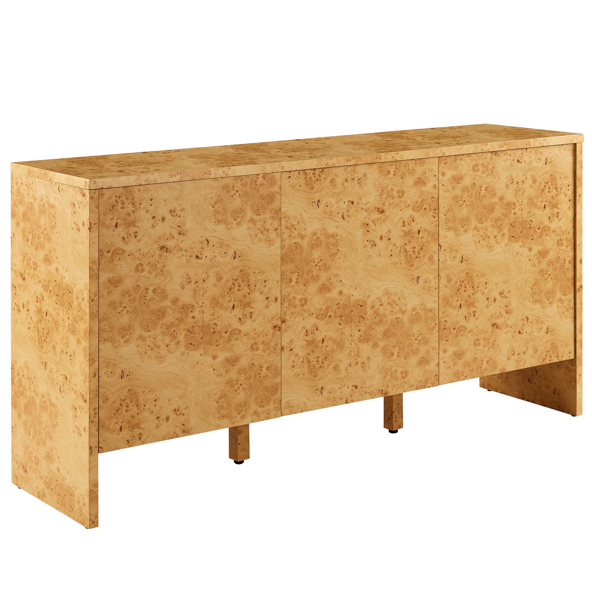 Hudson  60" Burl Wood  Sideboard - Natural