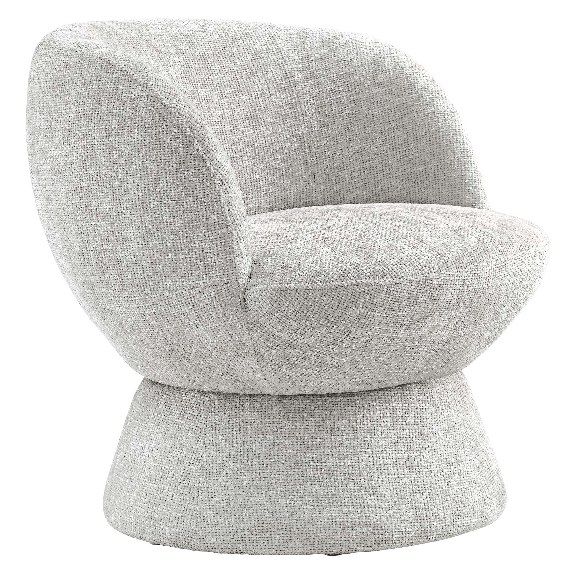 Vesta  Chenille Fabric Upholstered Swivel Chair