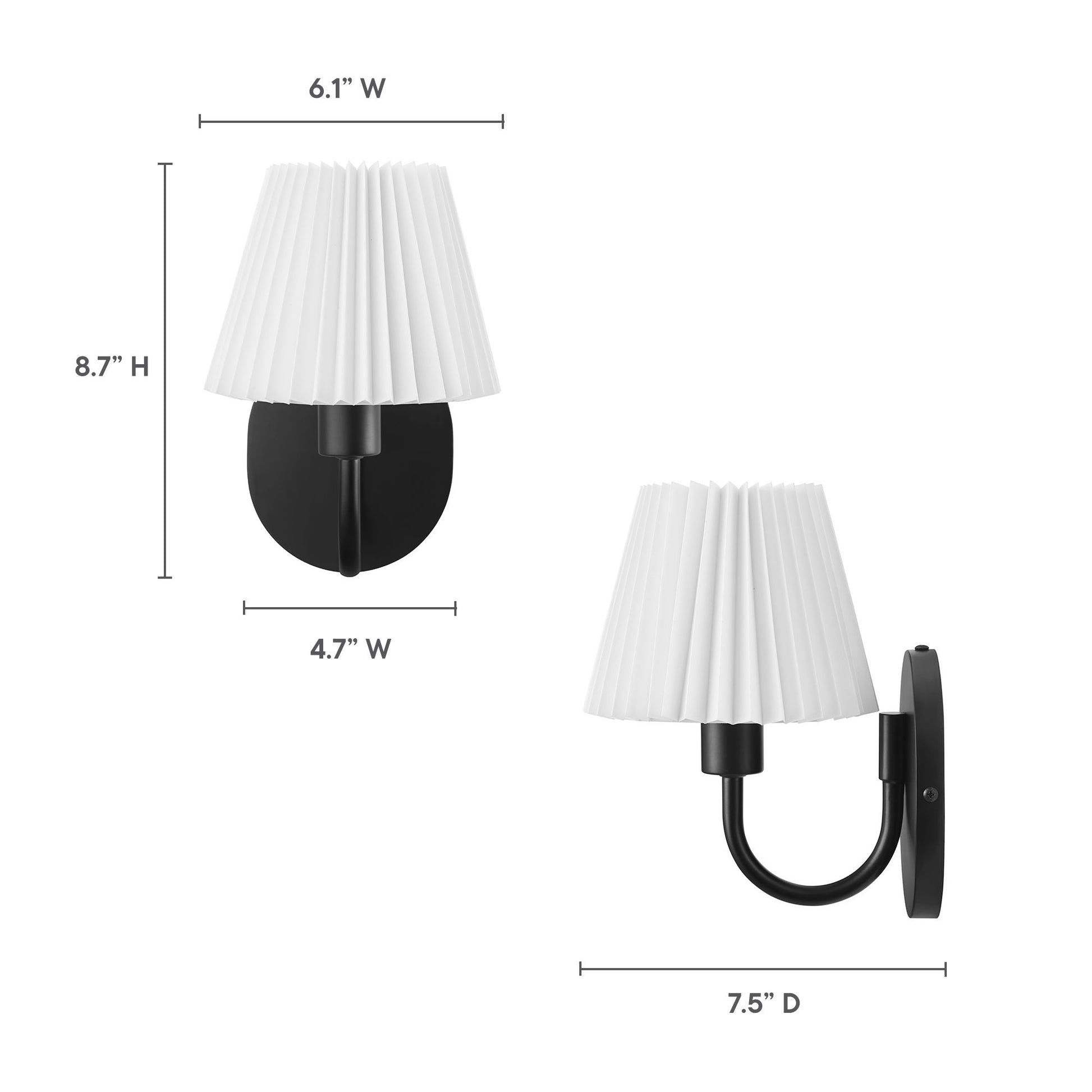 Wave Wall Sconce - Brass