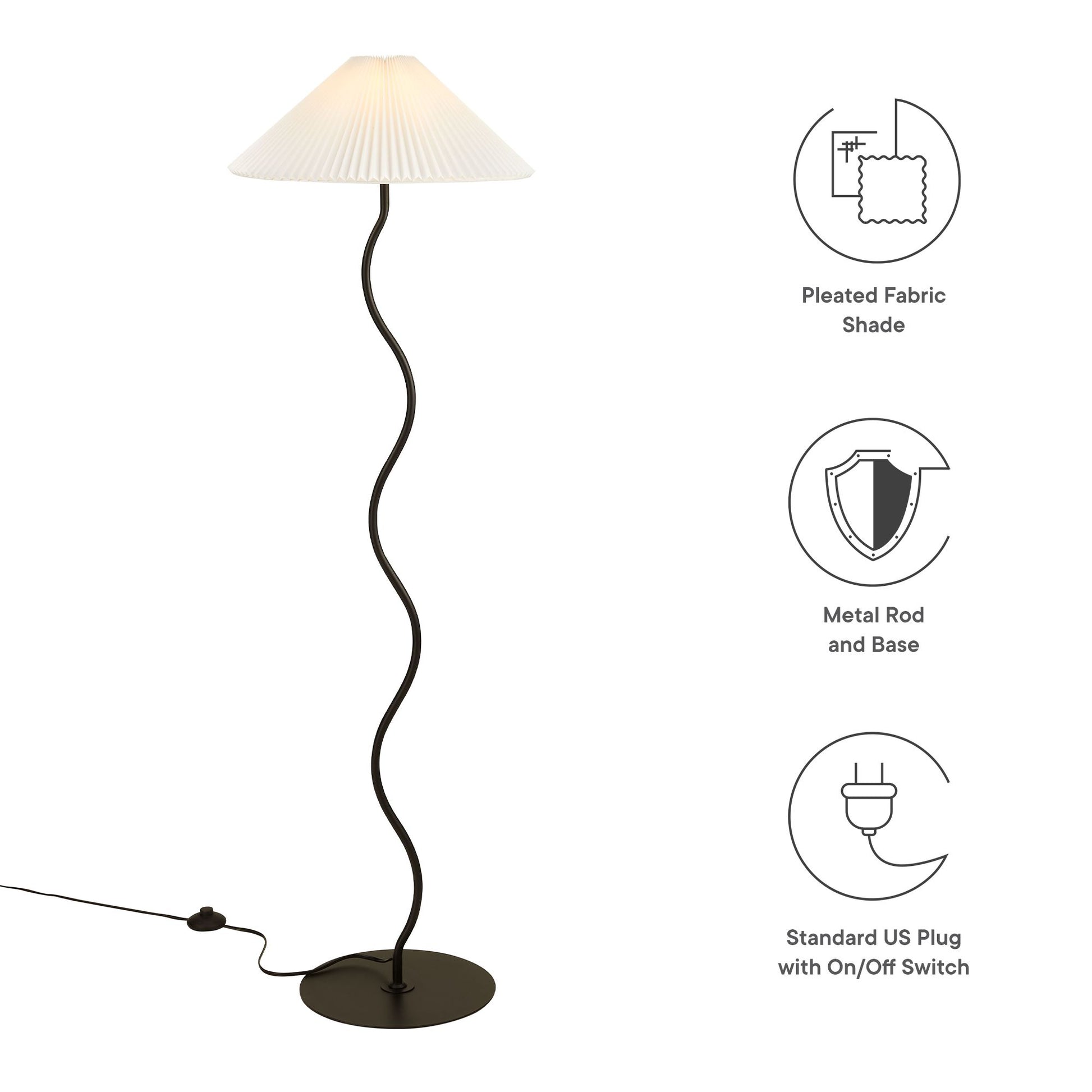 Wave Squiggle Floor Lamp