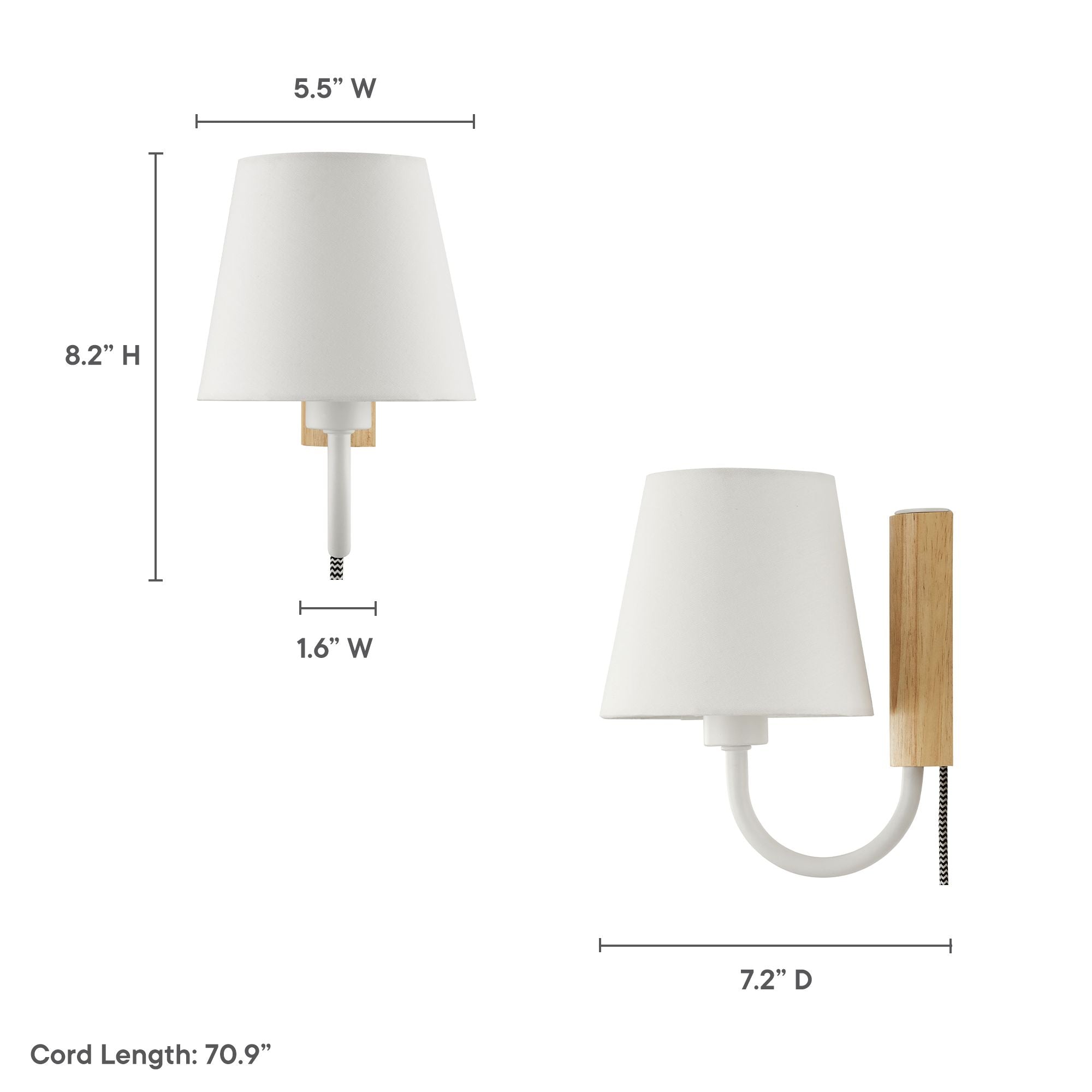 Sunlit Swivel Wall Sconce - Walnut Black