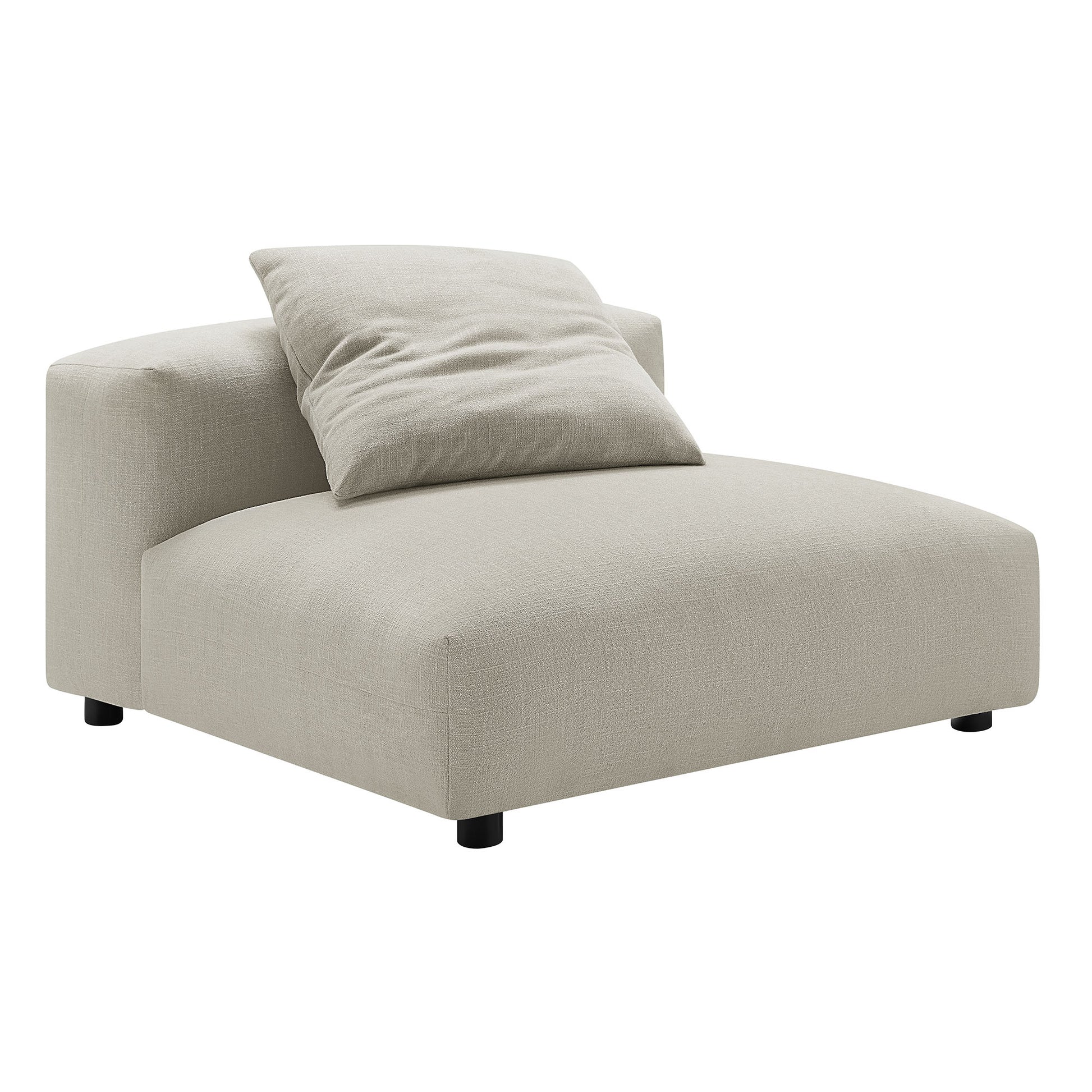 Solace 3-Piece Modular Upholstered Fabric Sectional Sofa