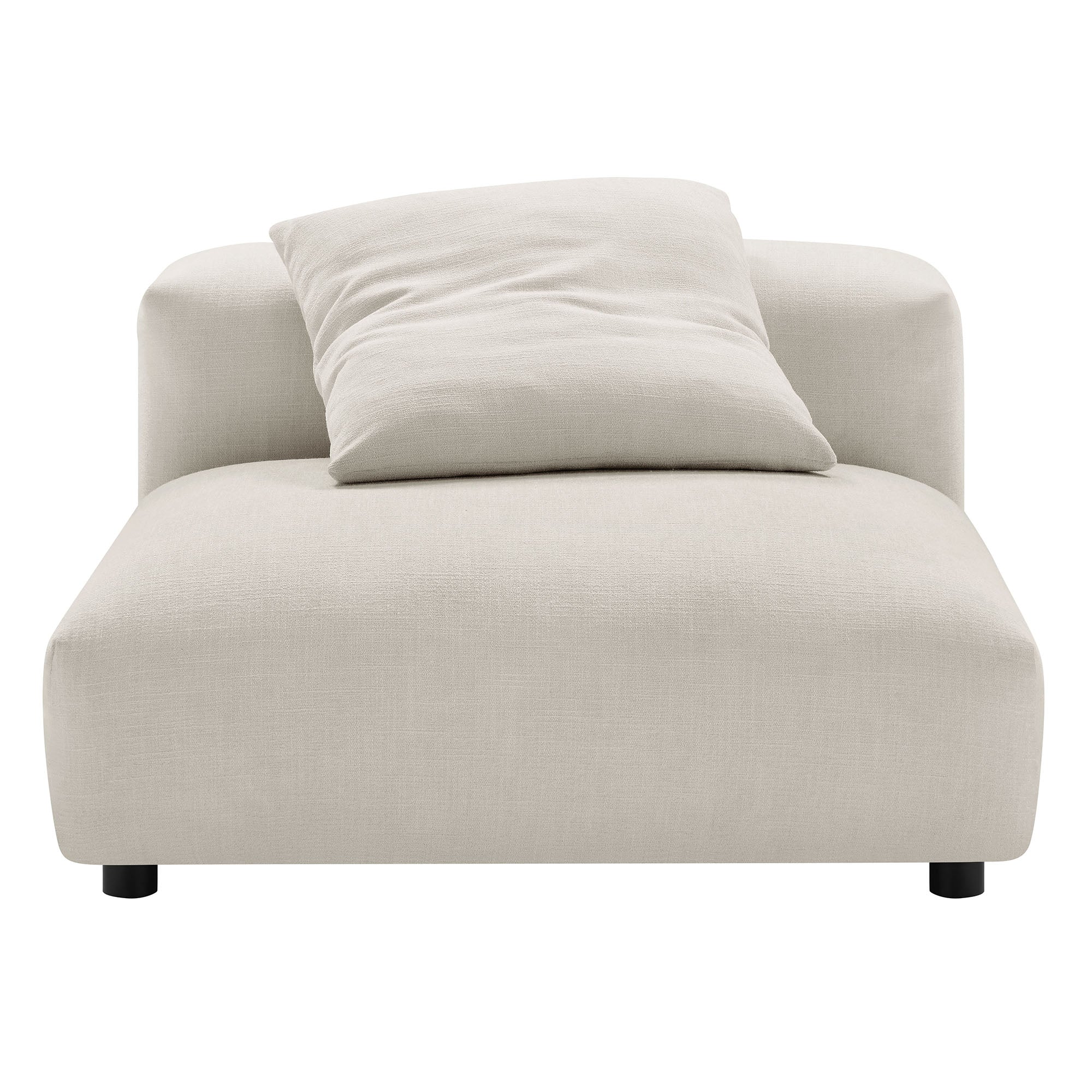 Solace  Modular Upholstered Fabric Armless Chair