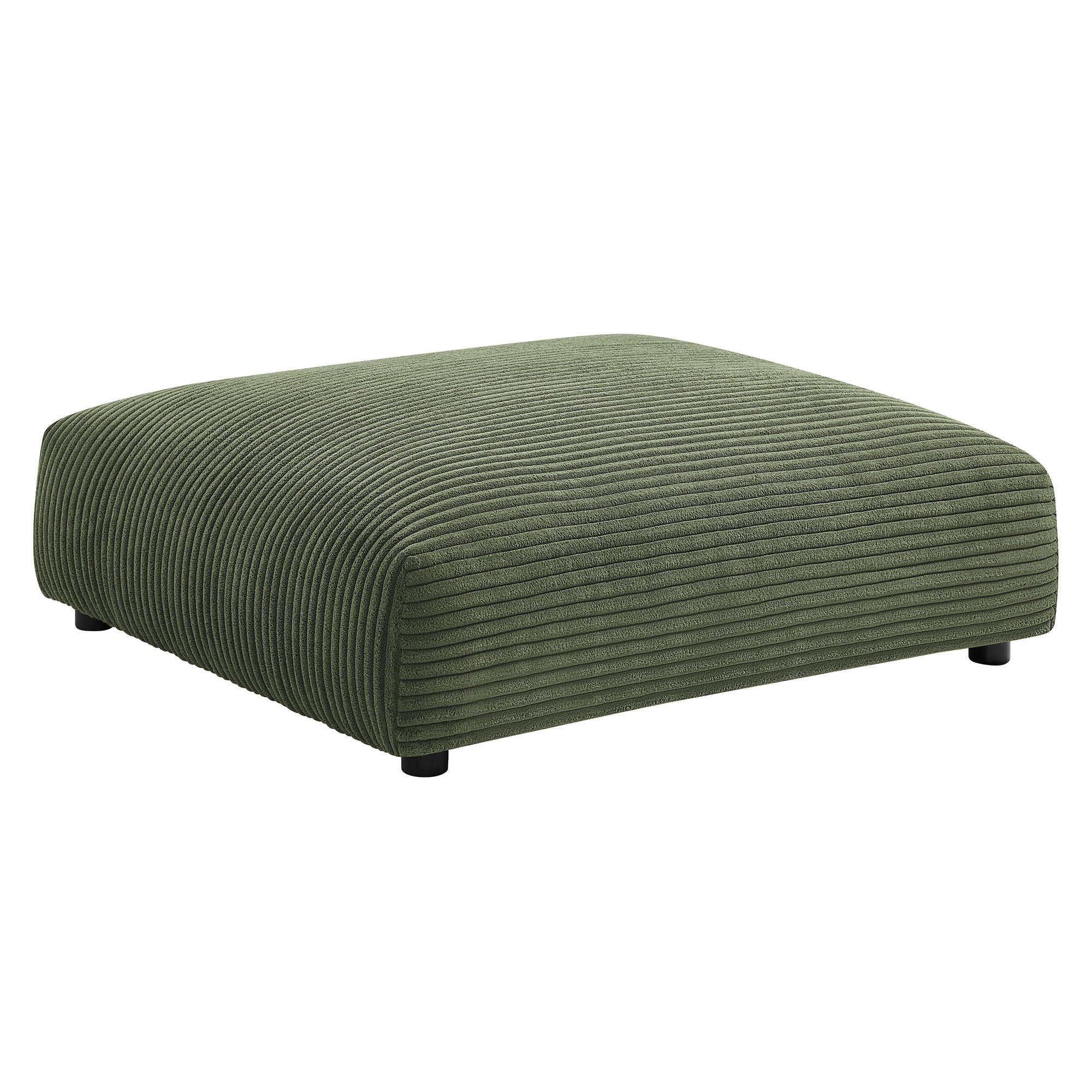 Solace  Modular Corduroy Upholstered Ottoman