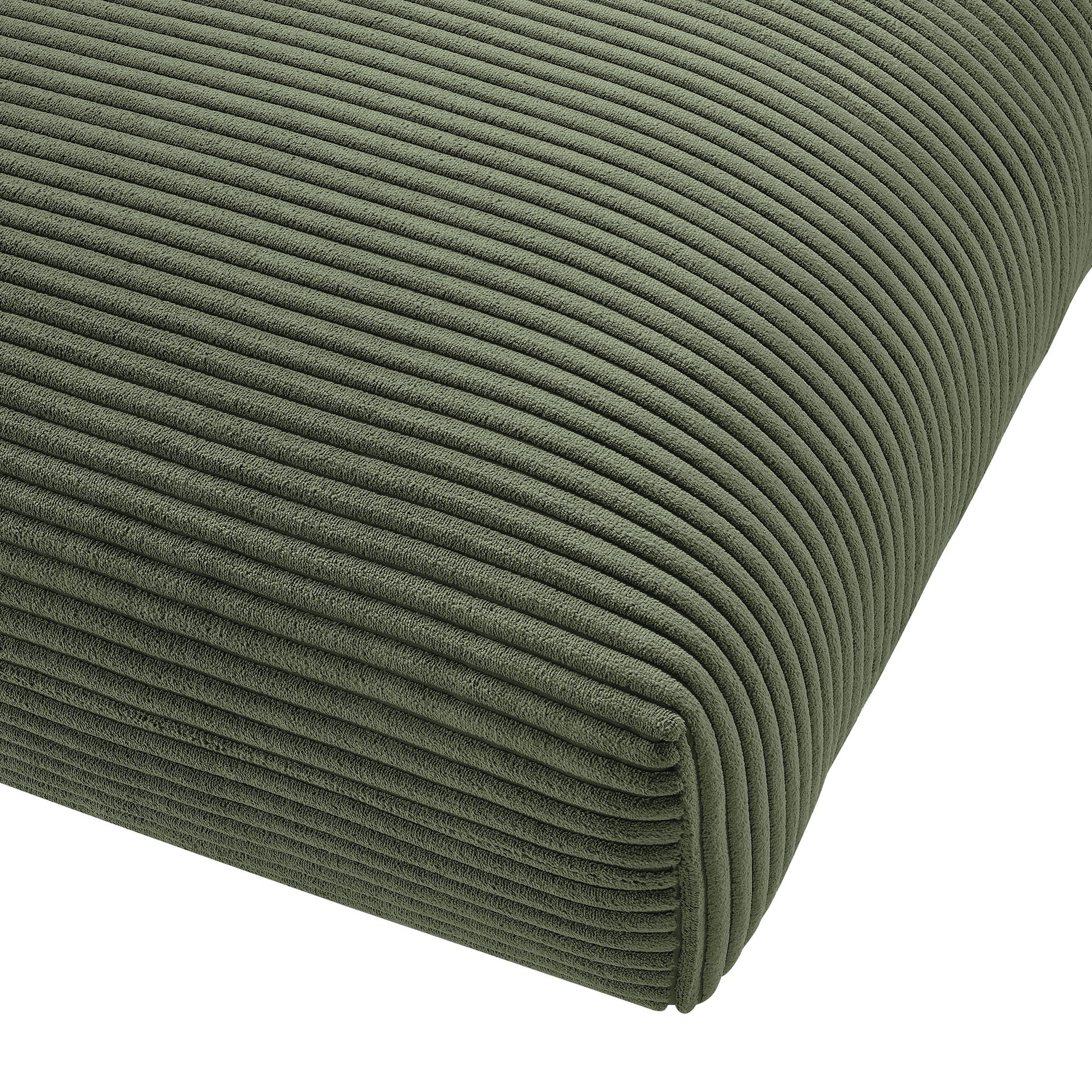 Solace  Modular Corduroy Upholstered Ottoman