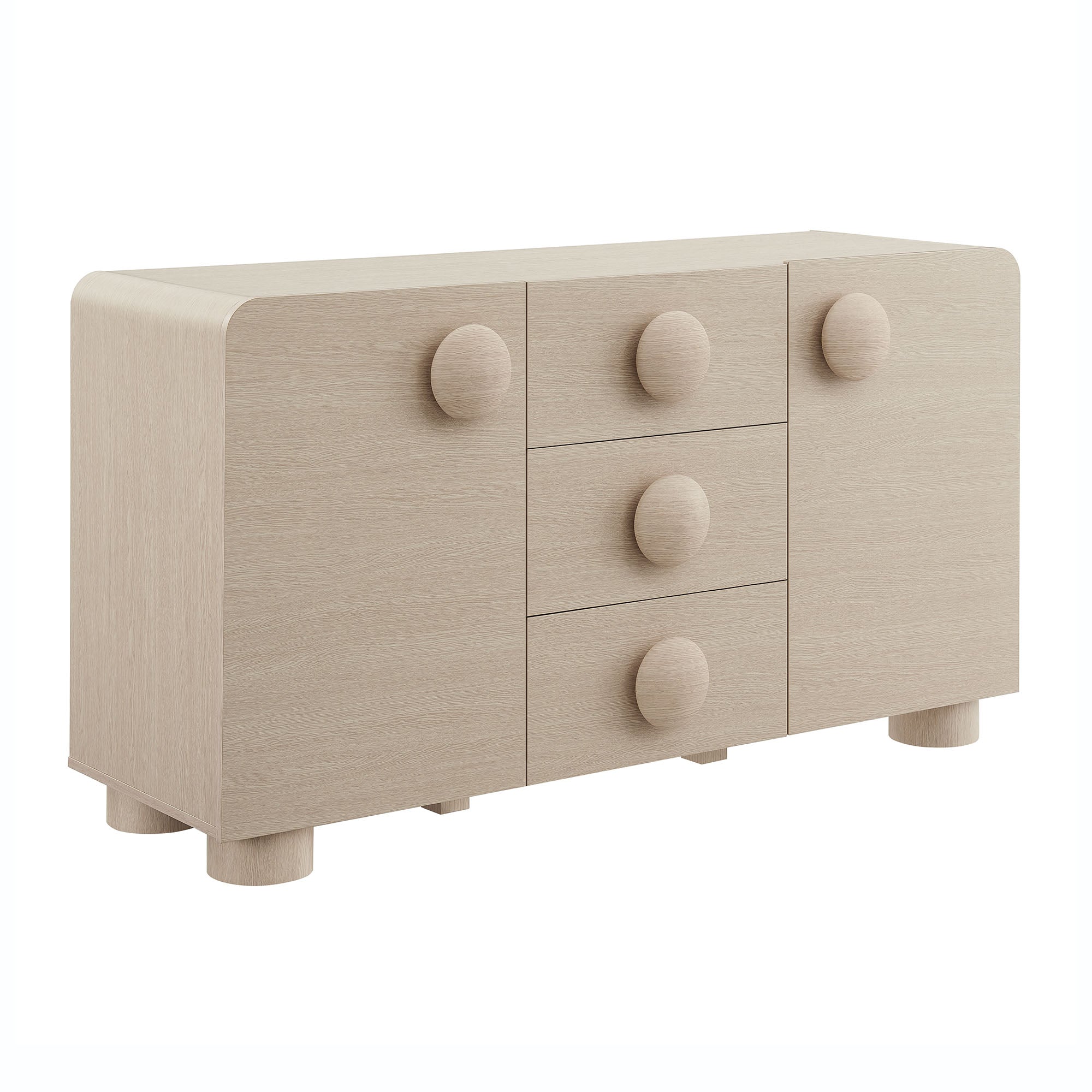 Sonnet  57"  Sideboard Storage Cabinet - Ash