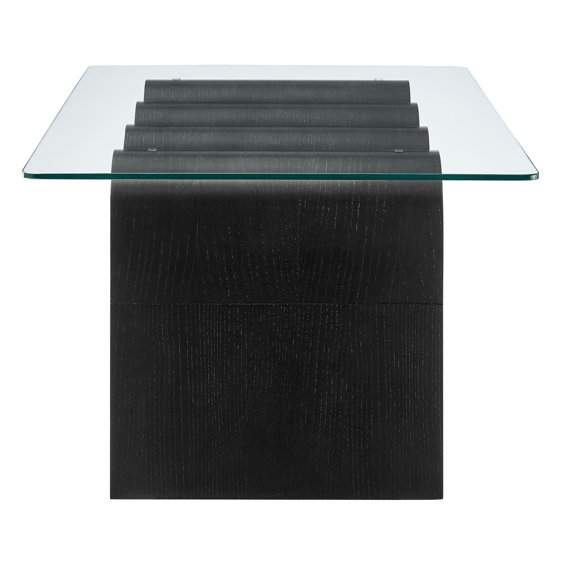 Ondine Glass Top Coffee Table - White