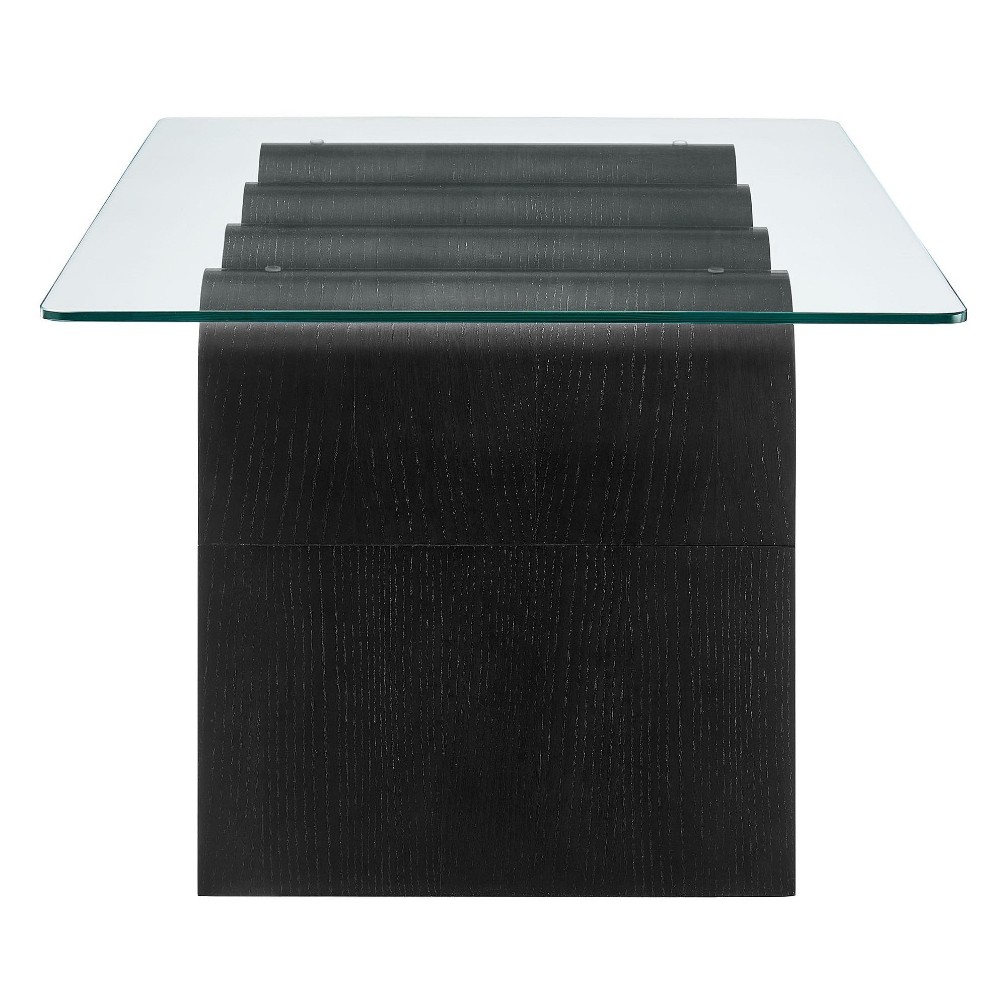 Ondine Glass Top Coffee Table - White