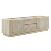Hollis 59" Travertine TV Stand - Travertine