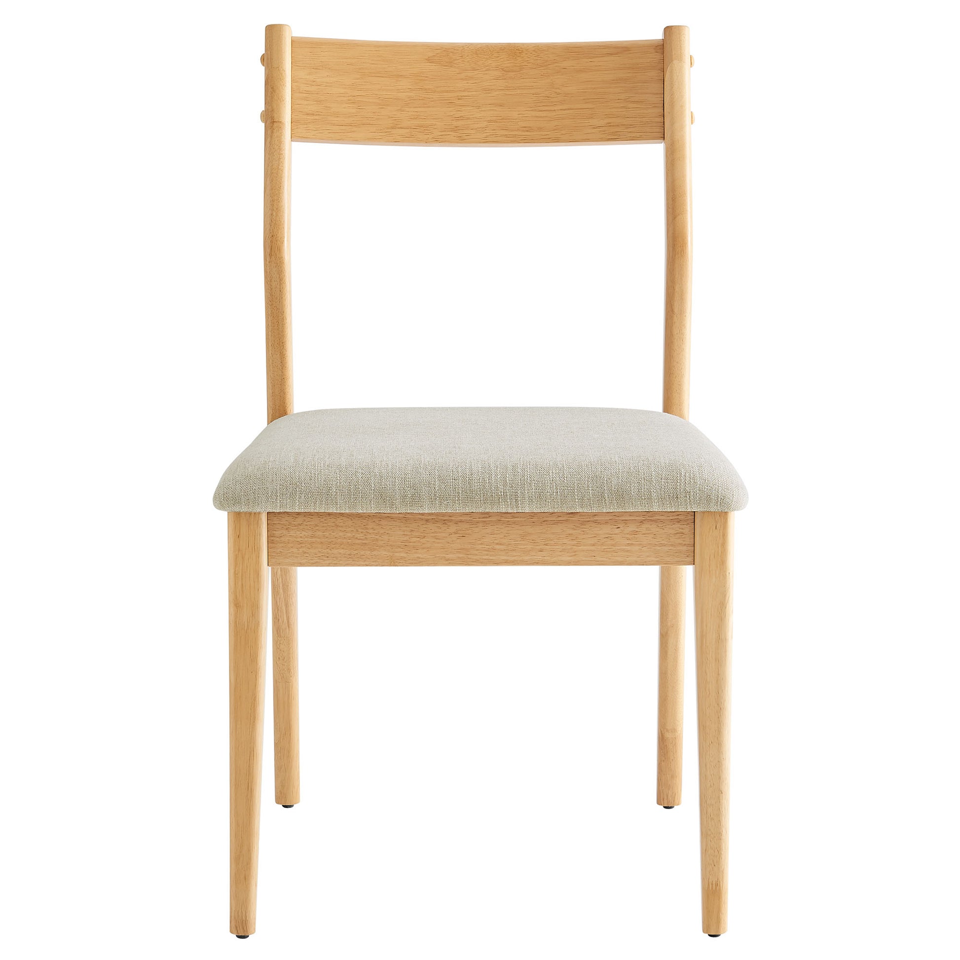 Solara Fabric Wood Dining Side Chairs Set of 2