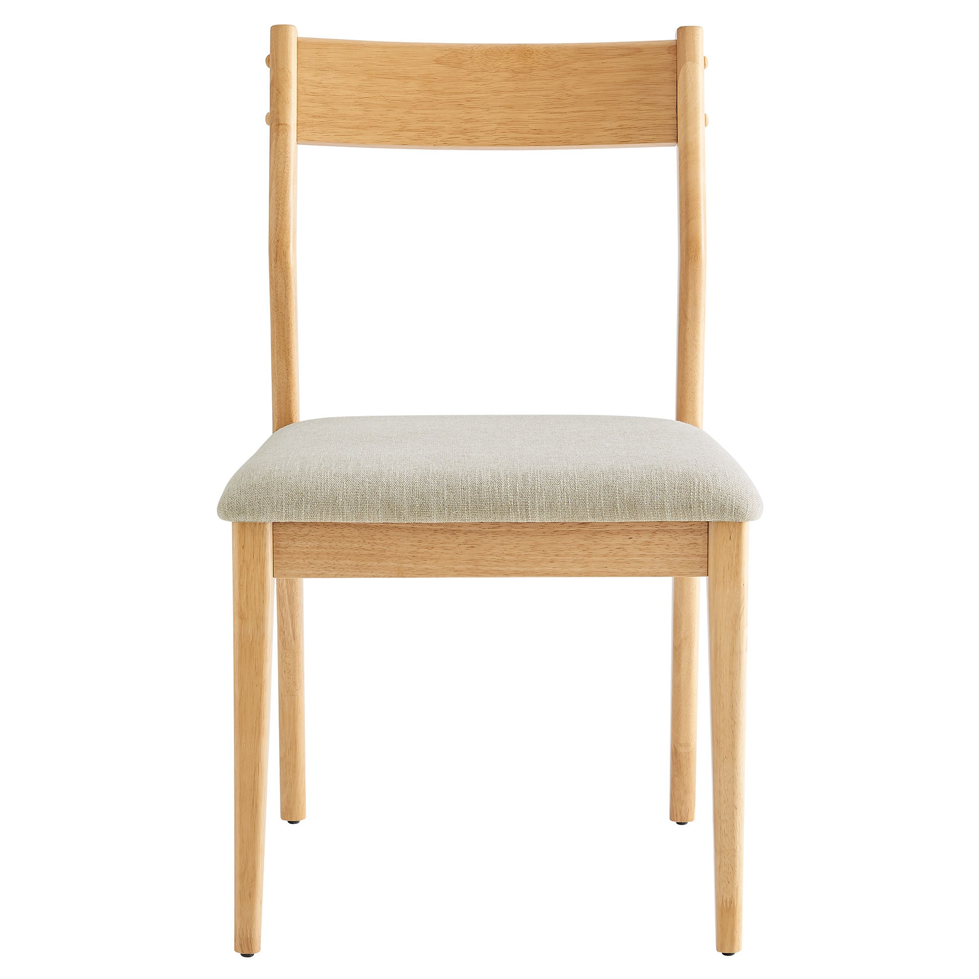 Solara Fabric Wood Dining Side Chairs Set of 2
