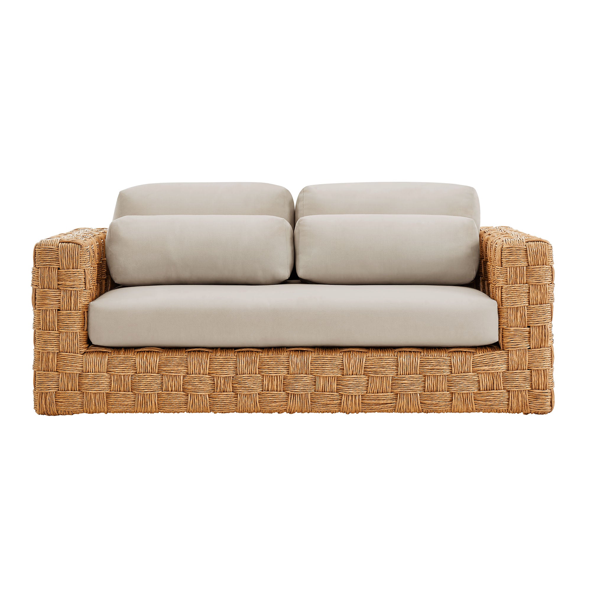 Thames  Outdoor Patio Wicker Rattan Loveseat