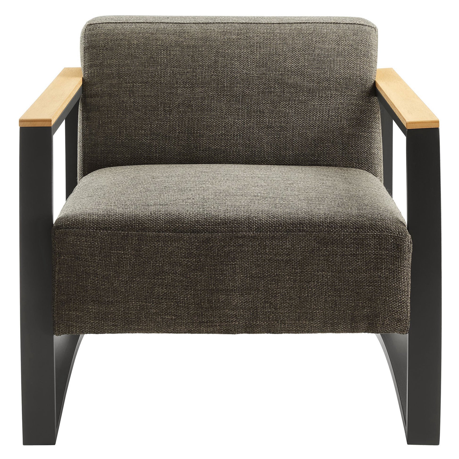 Sauve Outdoor Patio Aluminum and Fabric Armchair