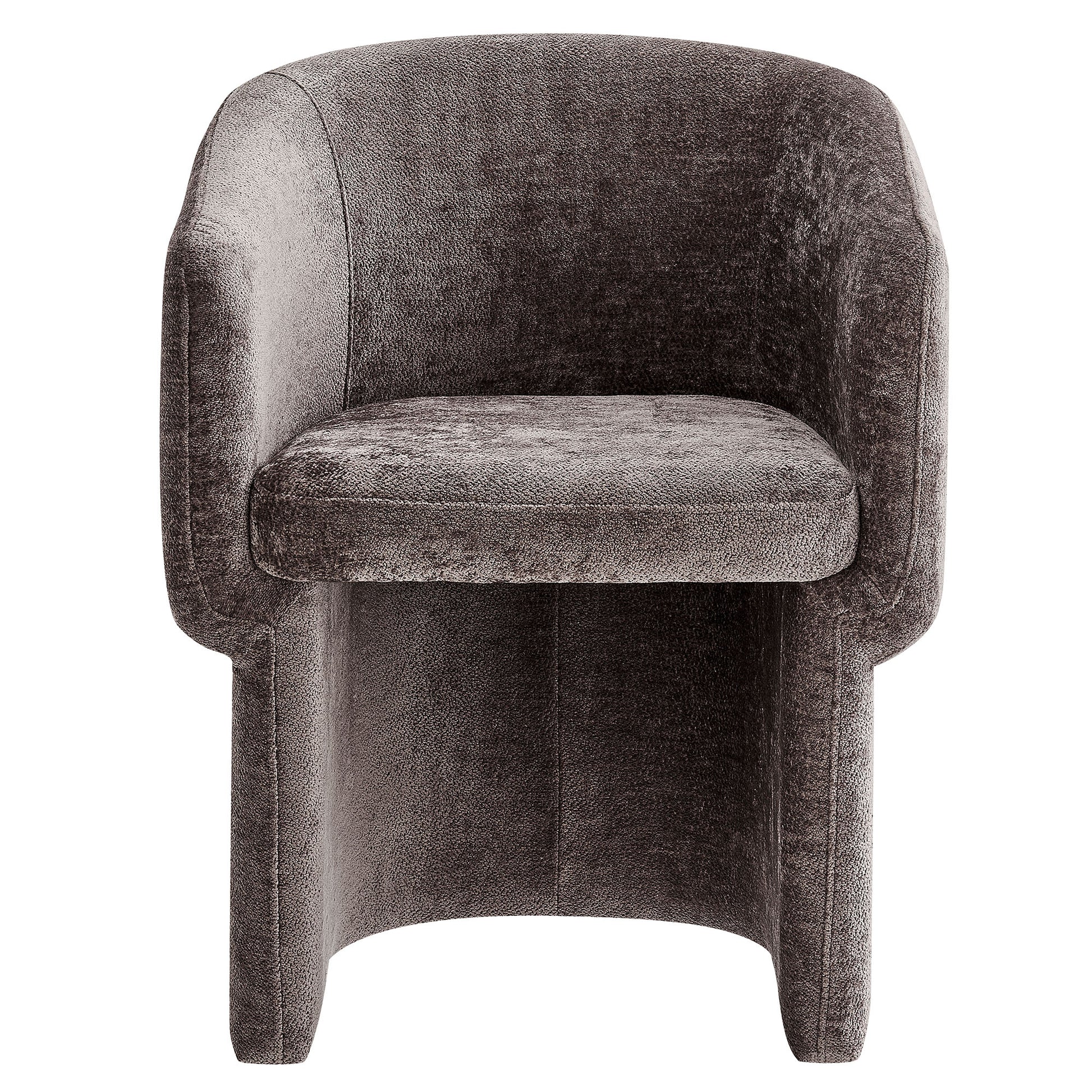 Verity Barrel Back Chenille Dining Armchair