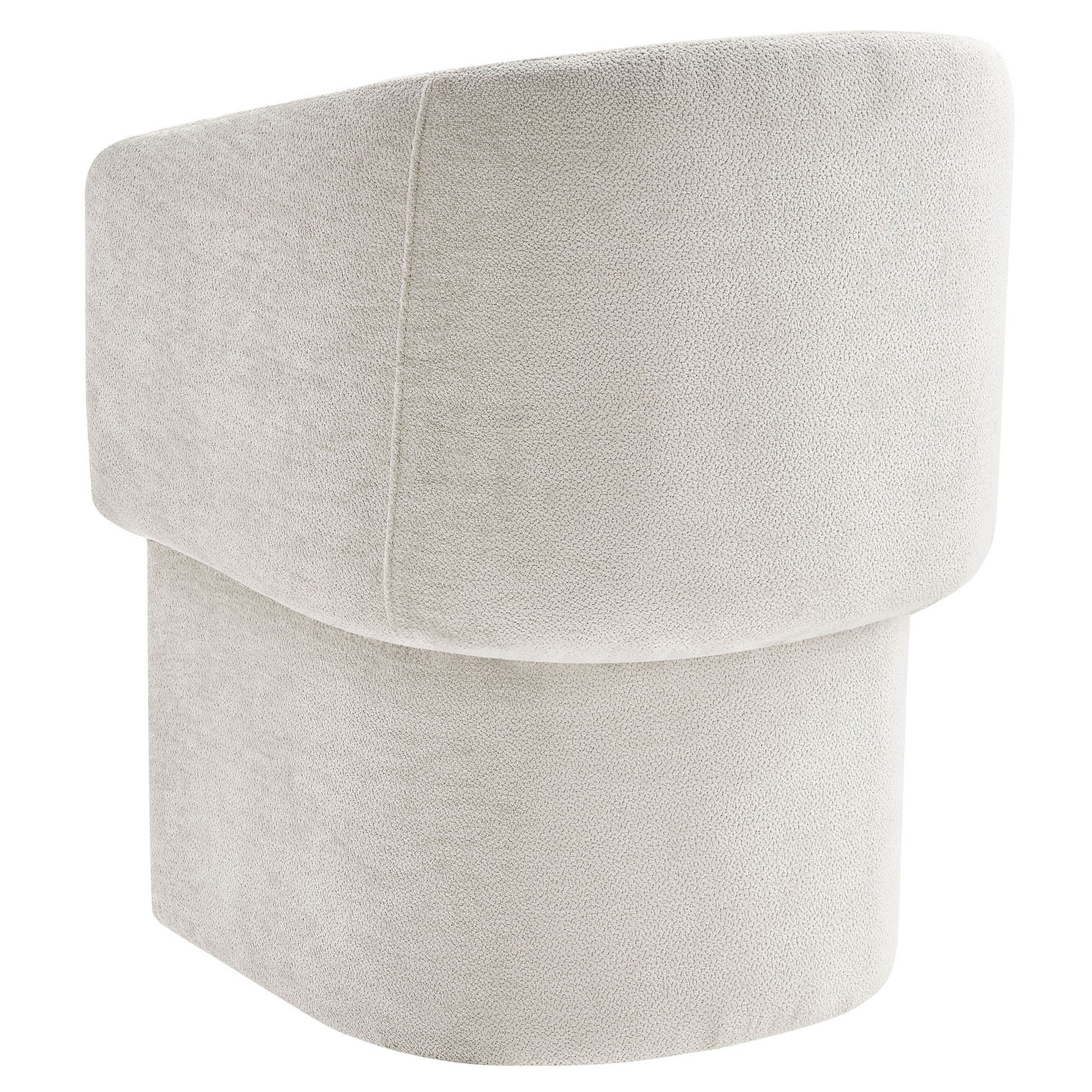 Verity Barrel Back Chenille Dining Armchair