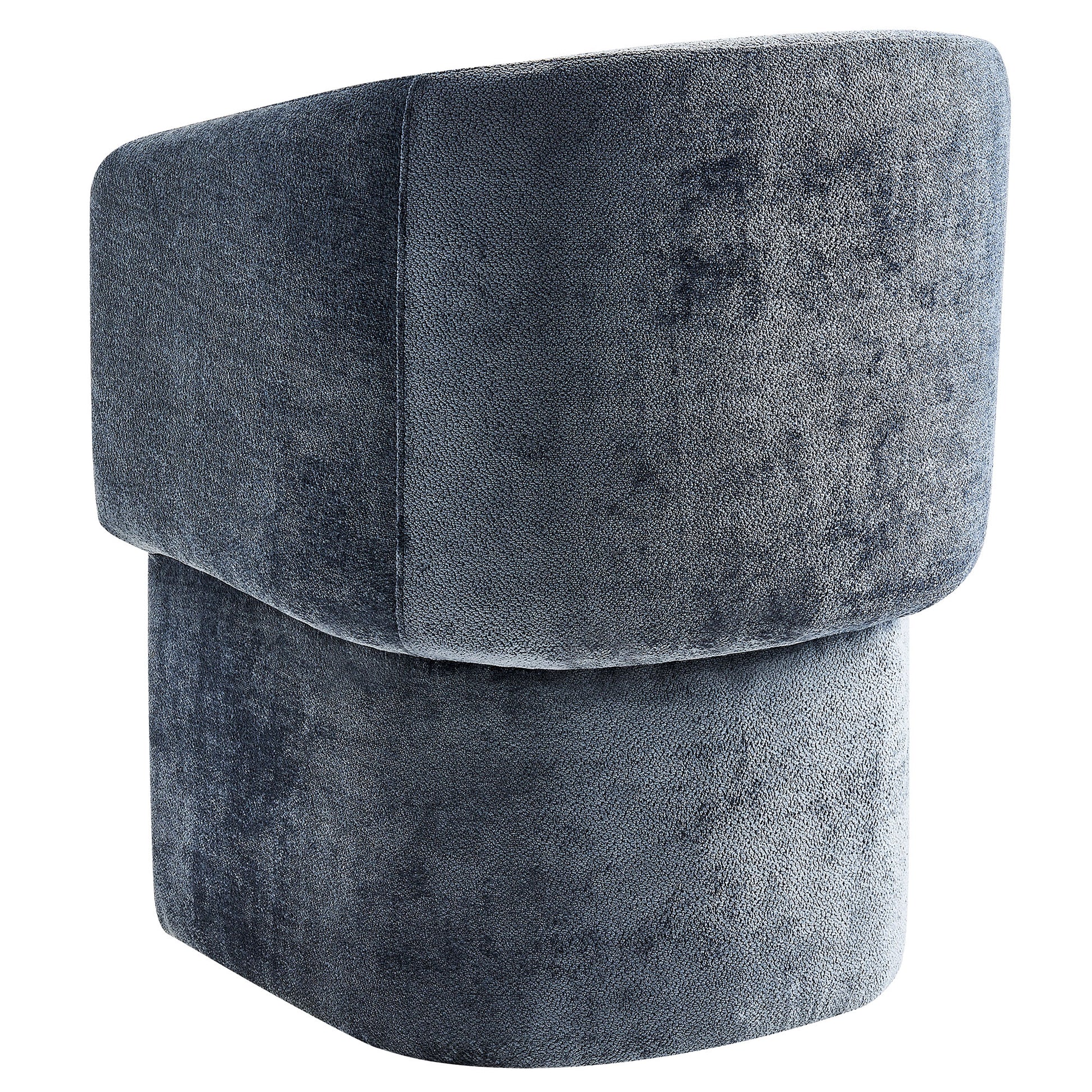 Verity Barrel Back Chenille Dining Armchair