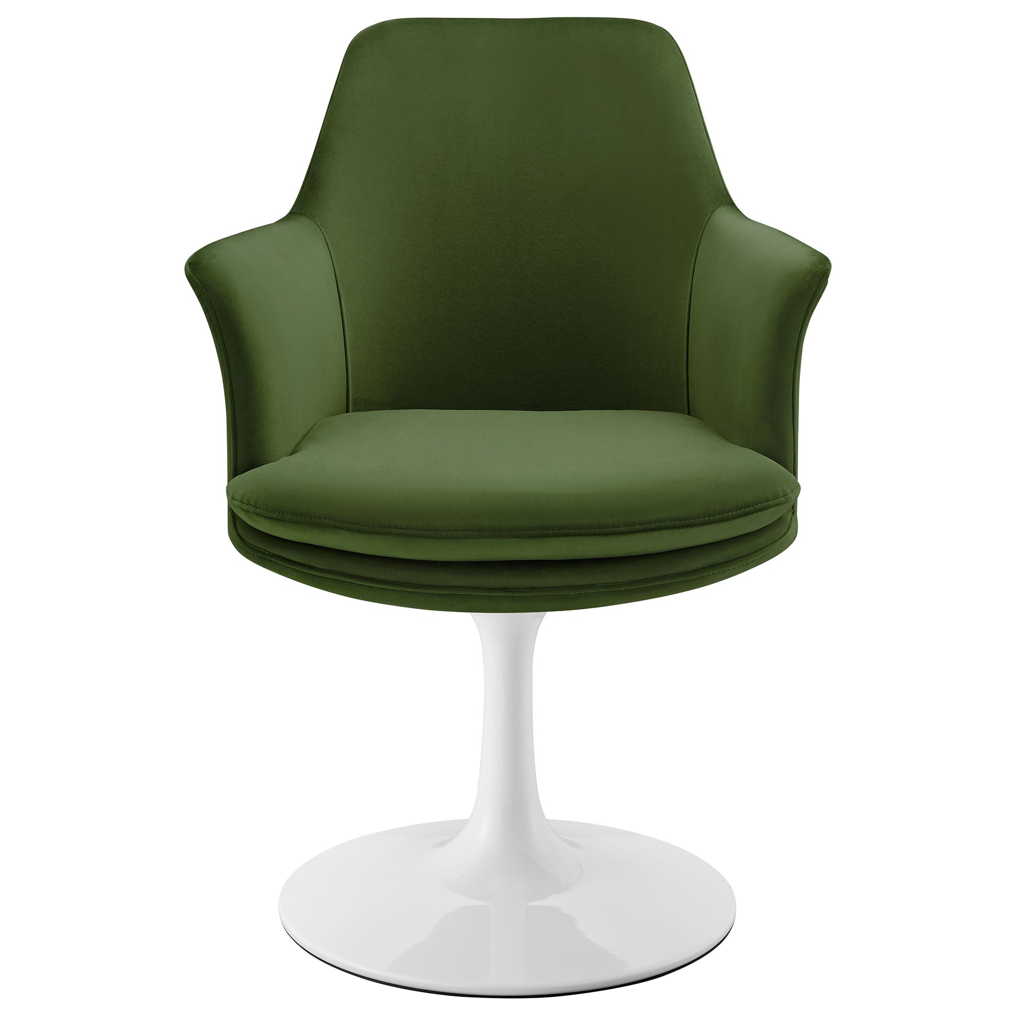 Lippa Swivel Dining Performance Velvet Armchair