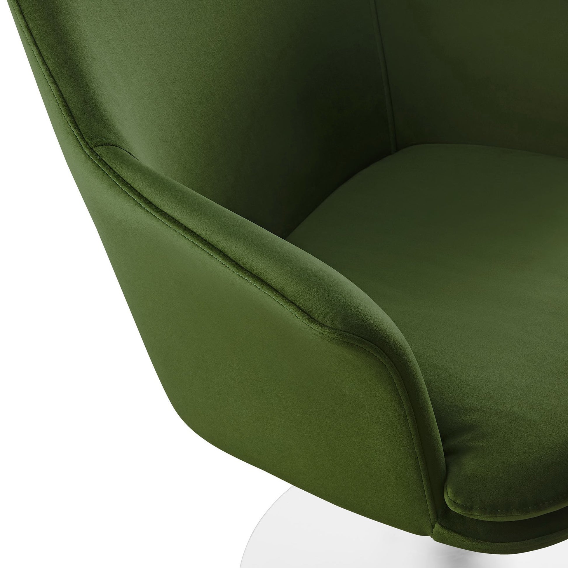 Lippa Swivel Dining Performance Velvet Armchair