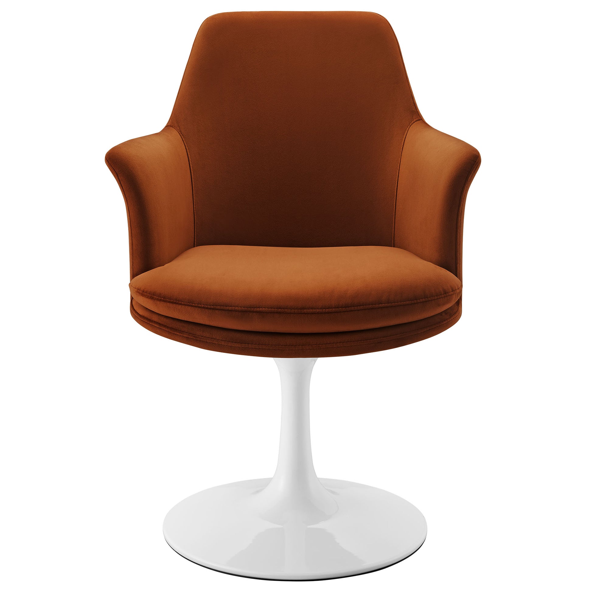 Lippa Swivel Dining Performance Velvet Armchair