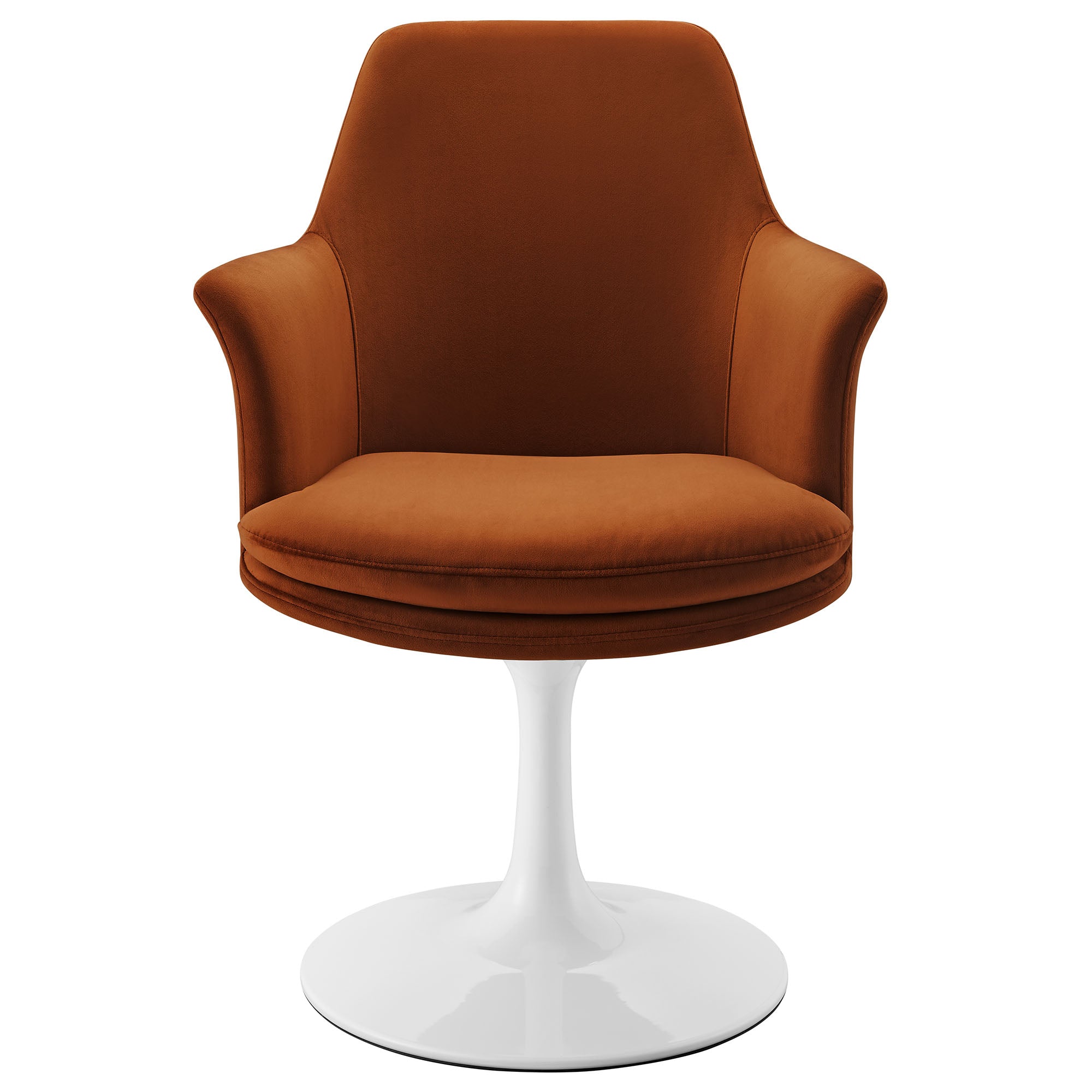 Lippa Swivel Dining Performance Velvet Armchair