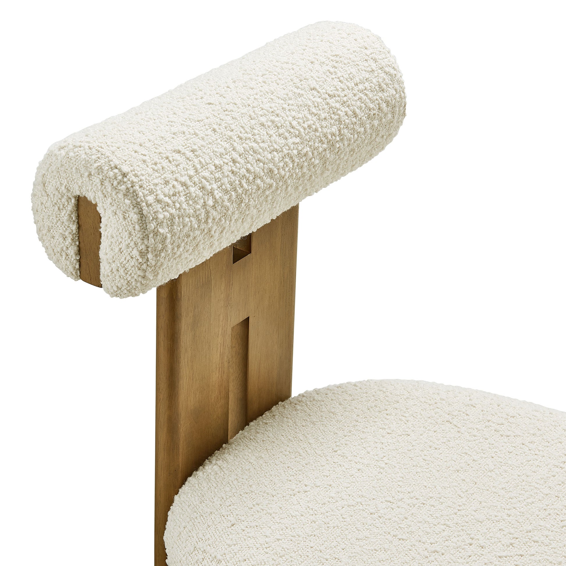 Torian Boucle Fabric Dining Chair Set of 2