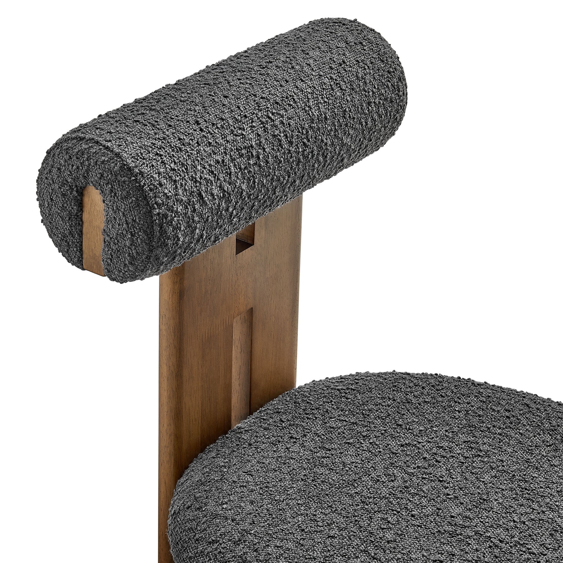 Torian Boucle Fabric Dining Chair Set of 2