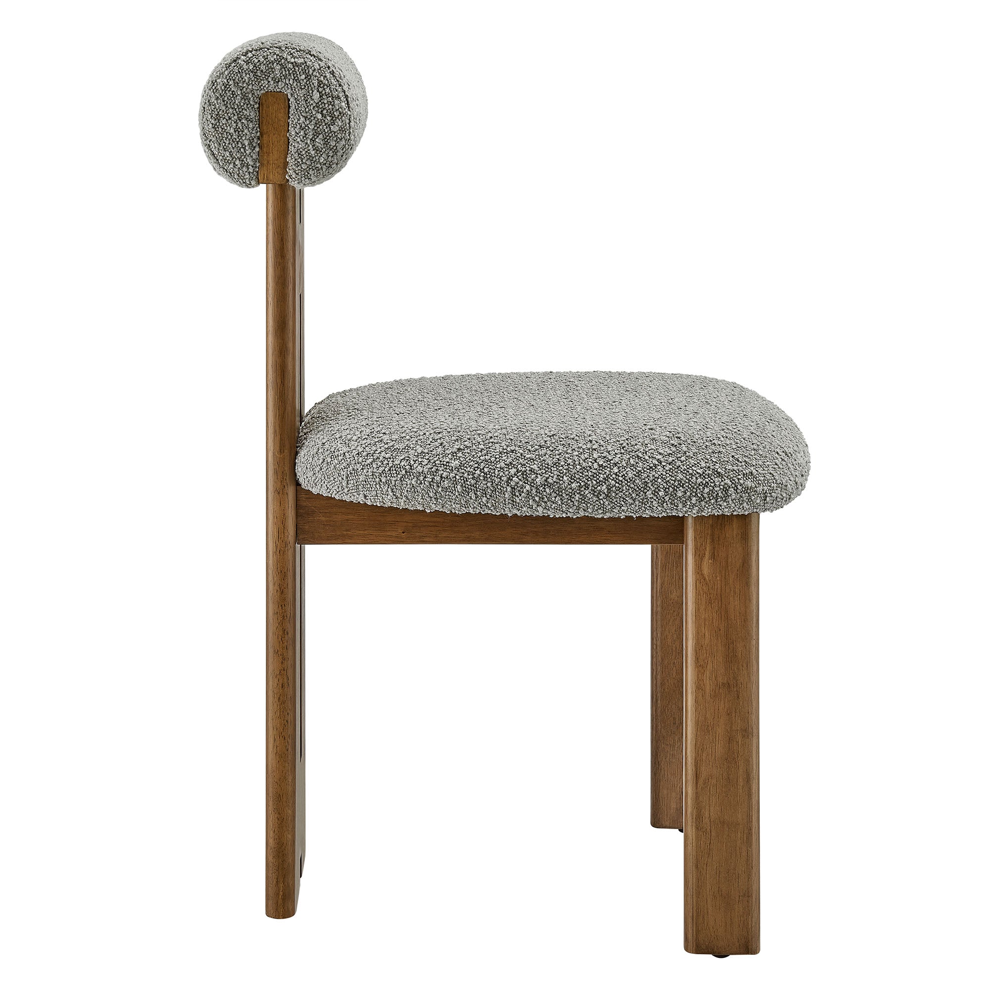 Torian Boucle Fabric Dining Chair Set of 2