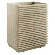 Render 24" Faux Travertine Bathroom Vanity Cabinet (Sink Not Included) - Travertine