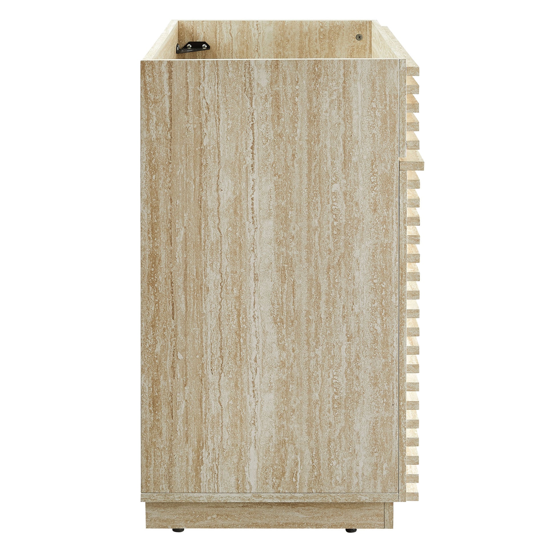 Render 30" Faux Travertine Bathroom Vanity Cabinet (Sink Not Included)