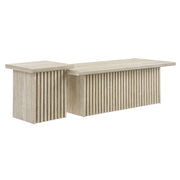 Render Nesting Coffee Tables Set of 2 - Travertine