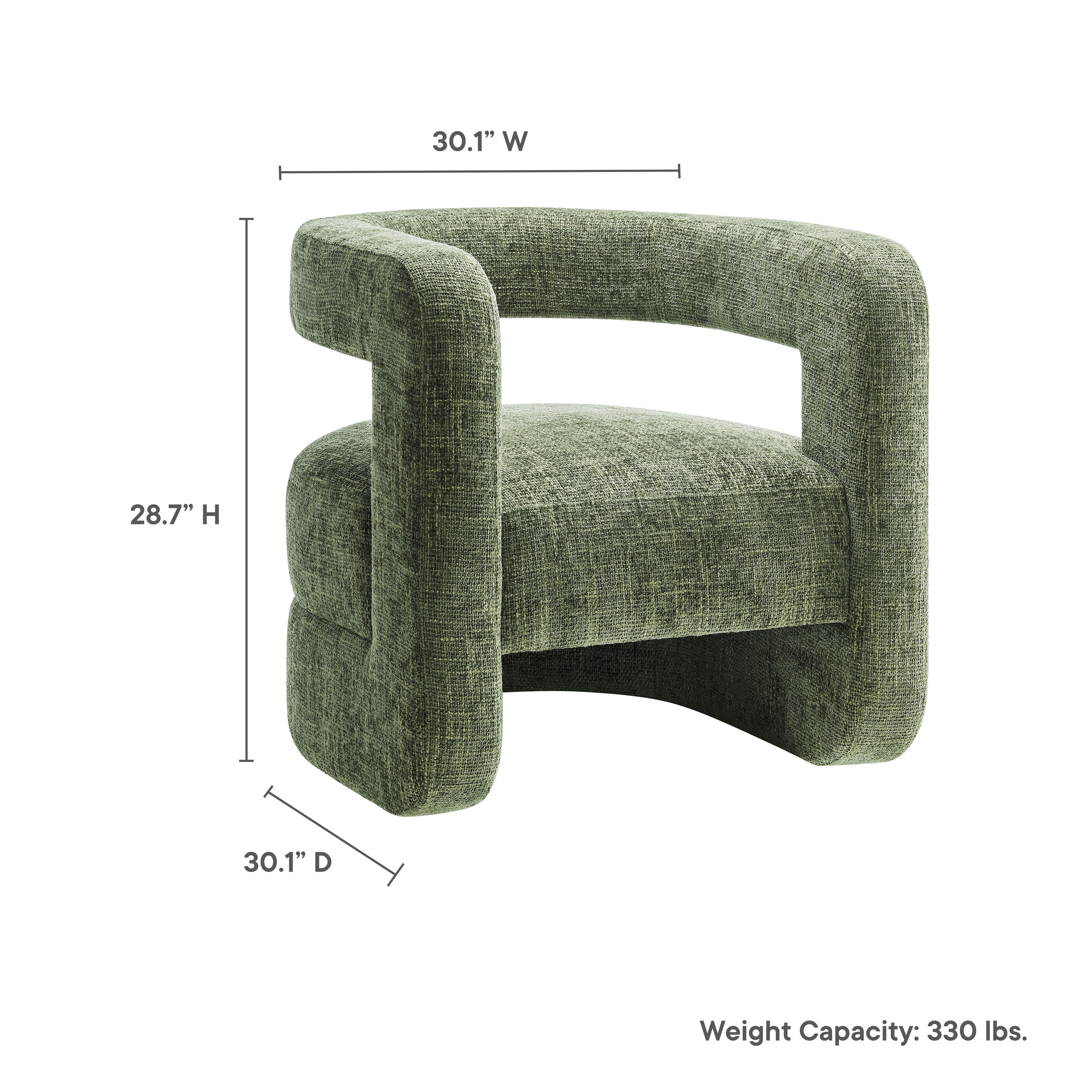 Jaylin Upholstered Chenille Accent Chair - Blush