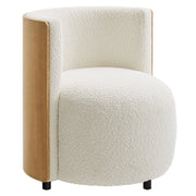 Solis Boucle Accent Chair - Natural Ivory