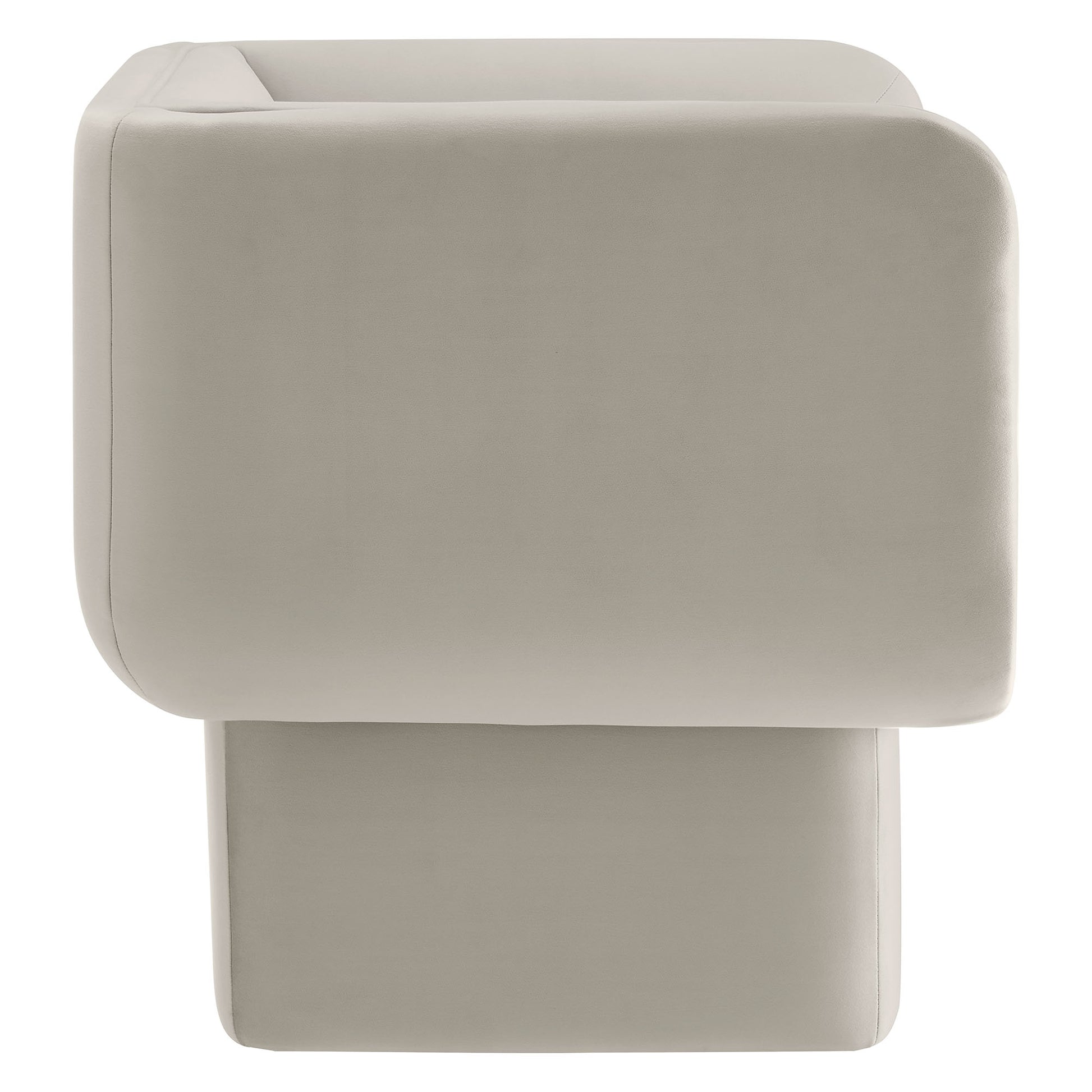 Tate Performance Velvet Accent Chair - Taupe