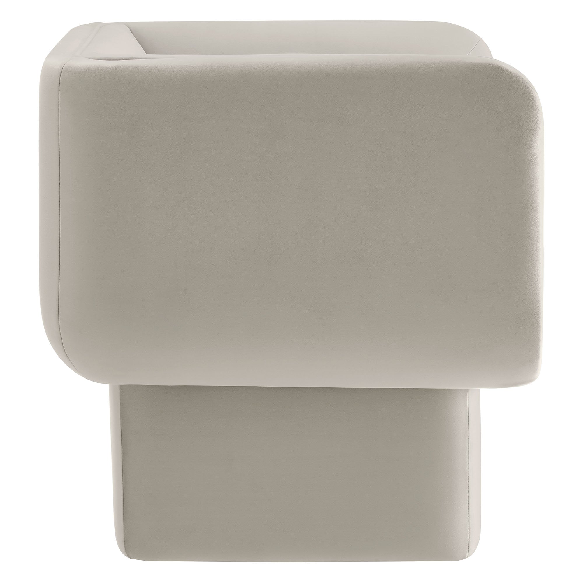 Tate Performance Velvet Accent Chair - Taupe