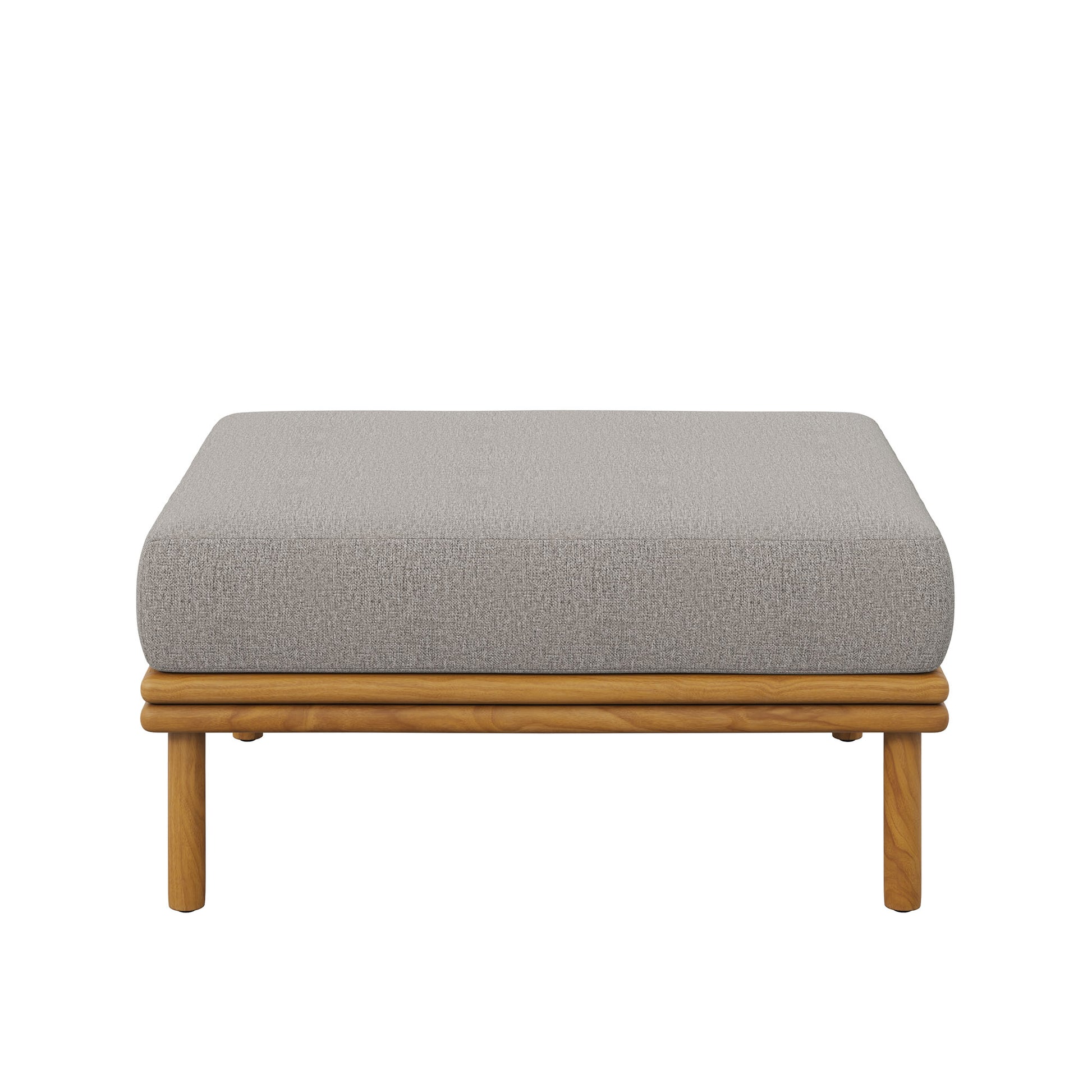Wren Outdoor Patio Teak Wood Ottoman