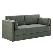 Linden Upholstered Heathered Chenille Sofa - Eucalyptus