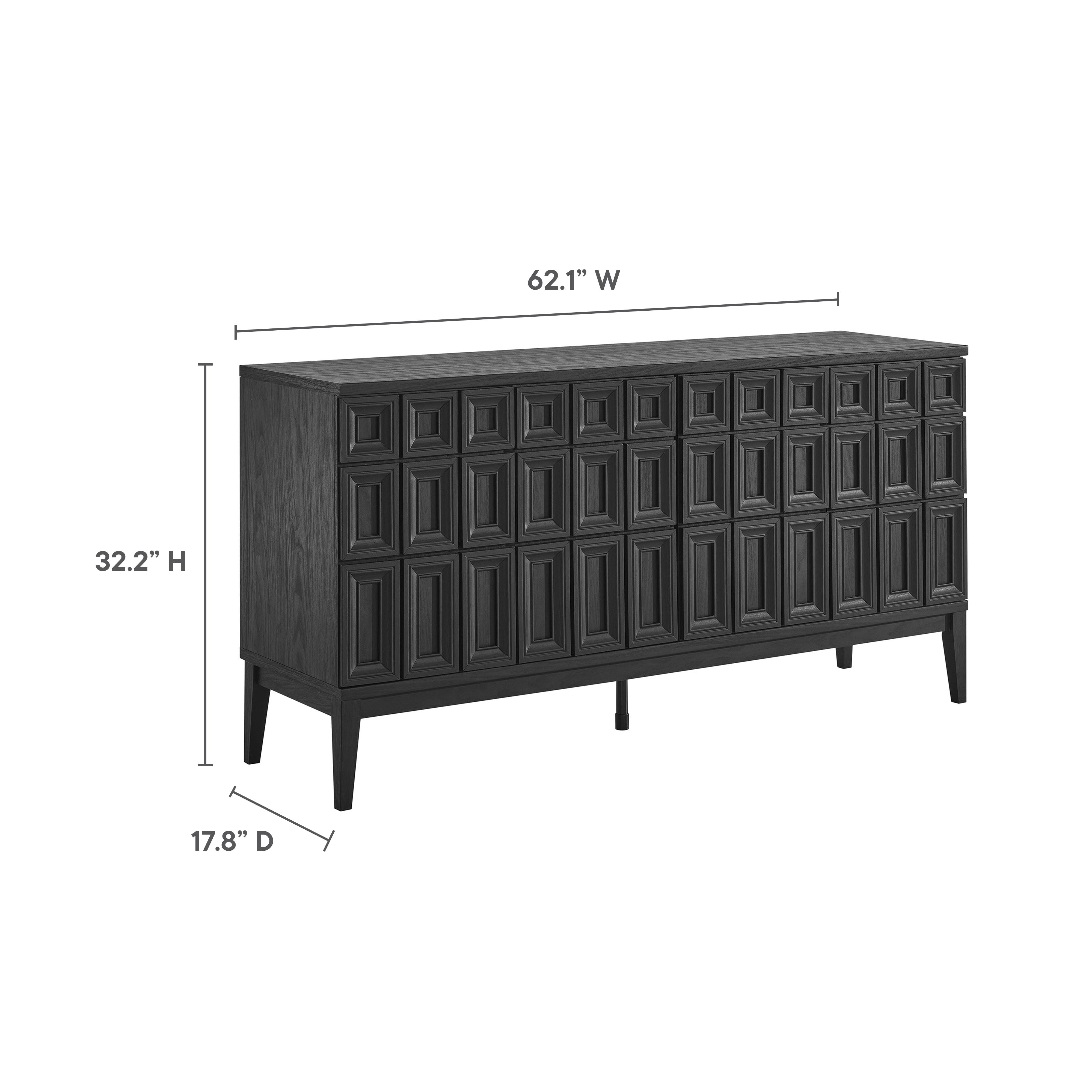 Samos 62" Sideboard - Hickory