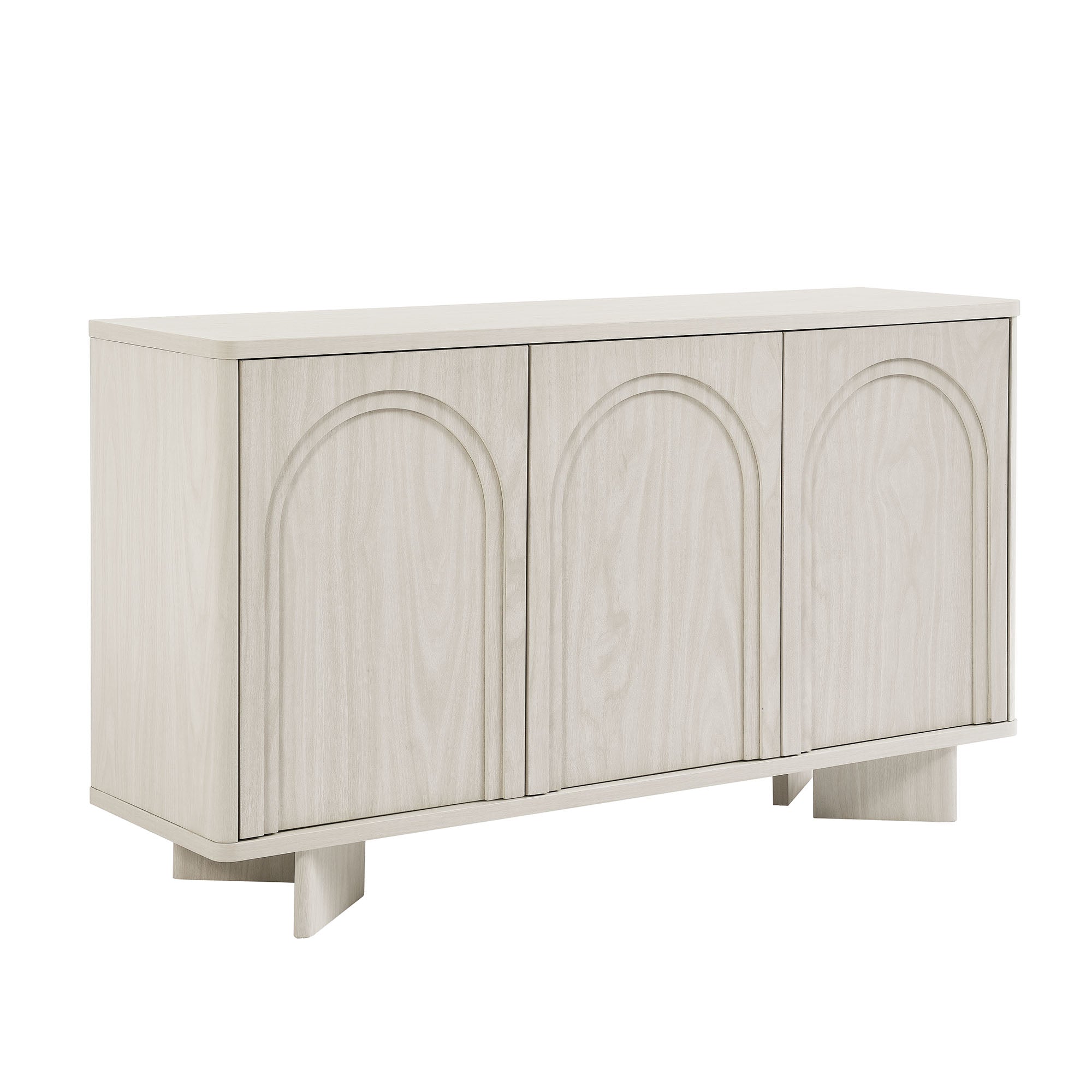 Flux Arched 3-Door Sideboard - White Wash