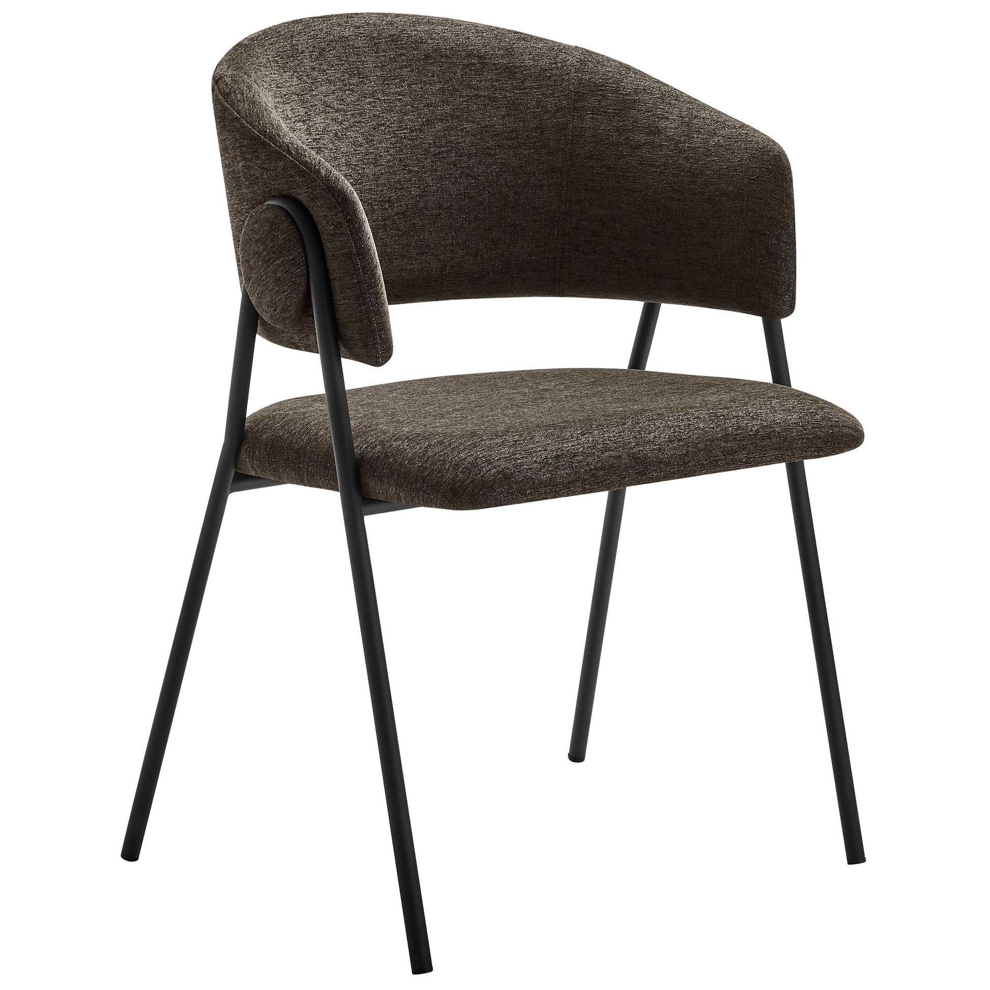 Nella Upholstered Heathered Chenille Dining Chairs Set of 2