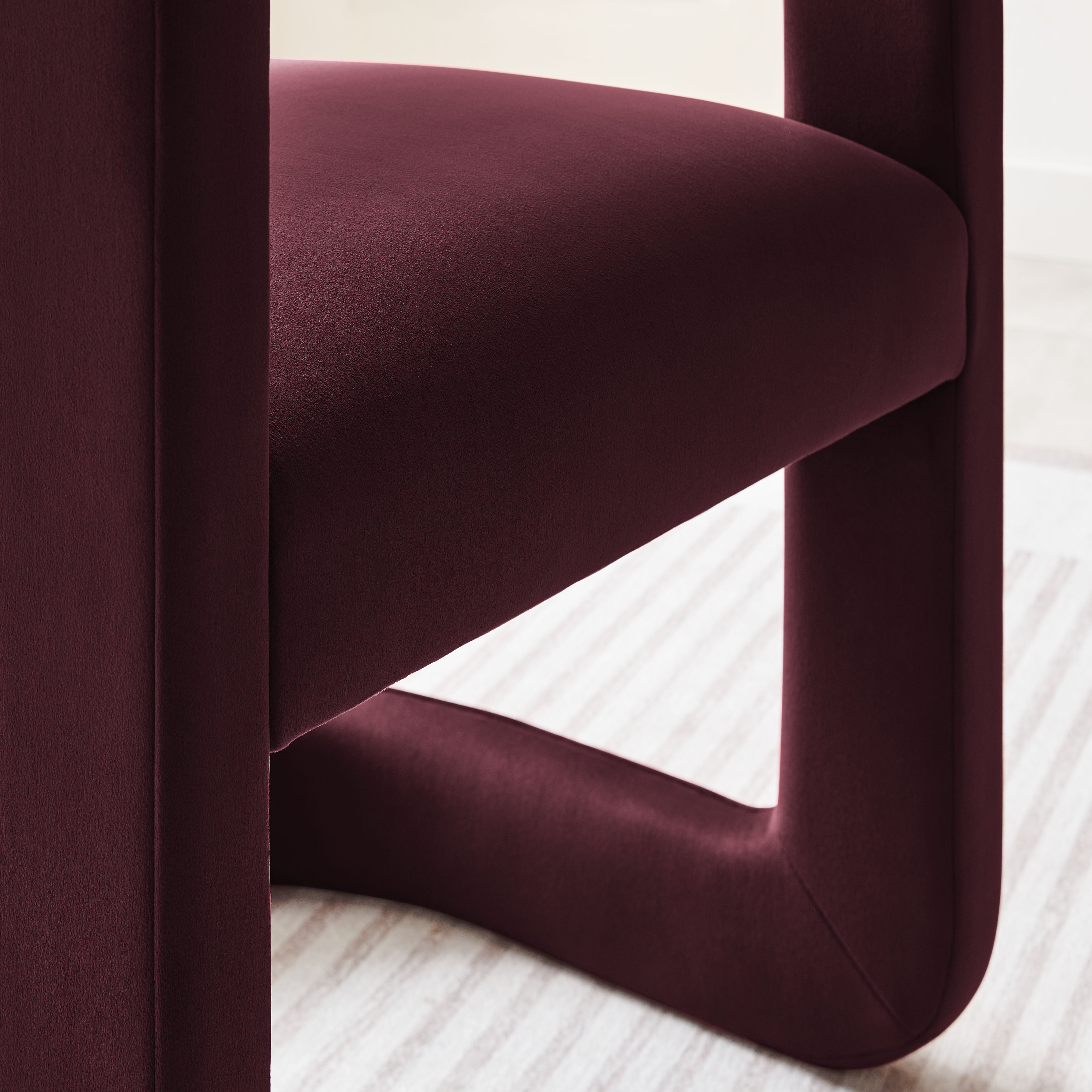 Winslow  Barrel Performance Velvet Dining Chair