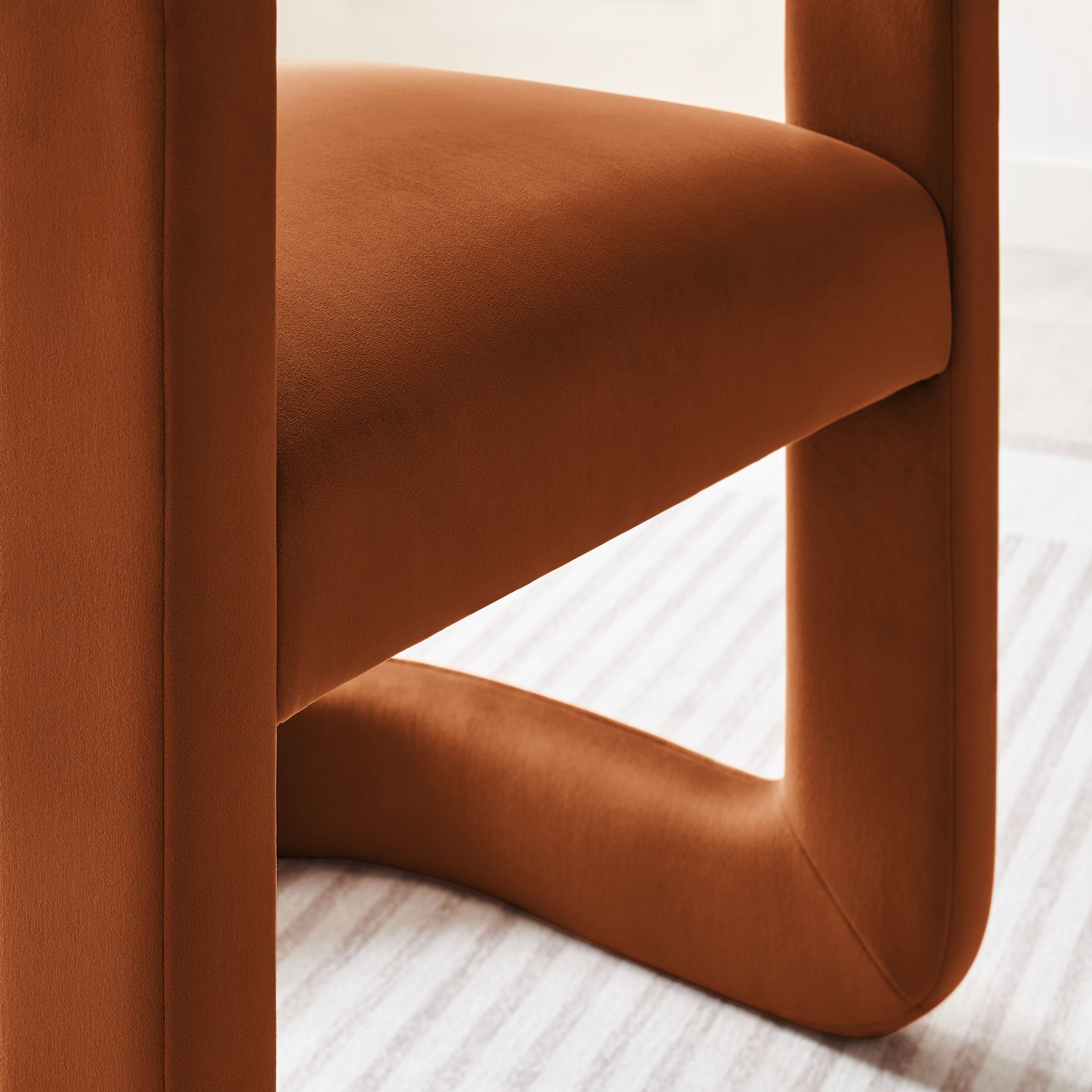 Winslow  Barrel Performance Velvet Dining Chair