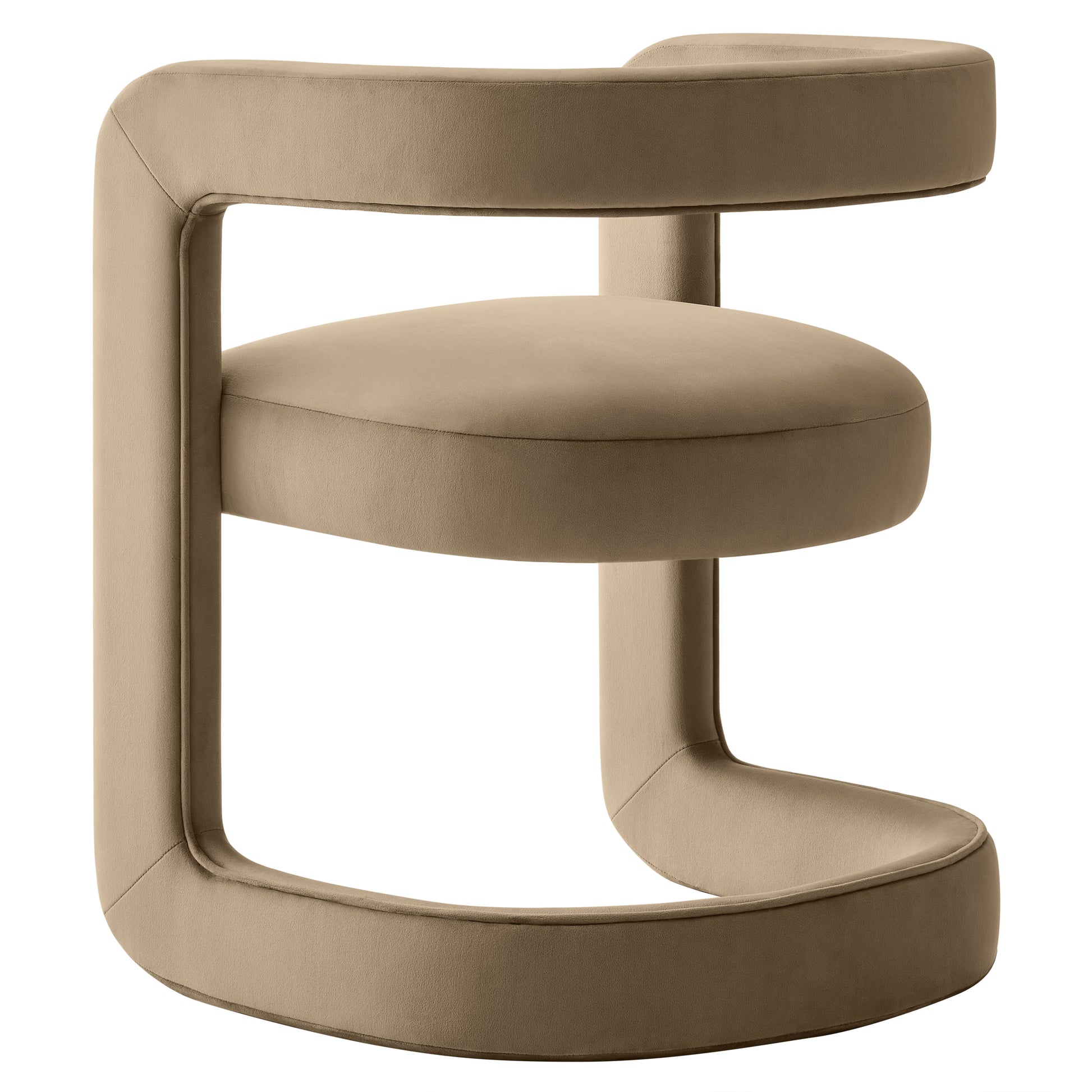 Winslow  Barrel Performance Velvet Dining Chair