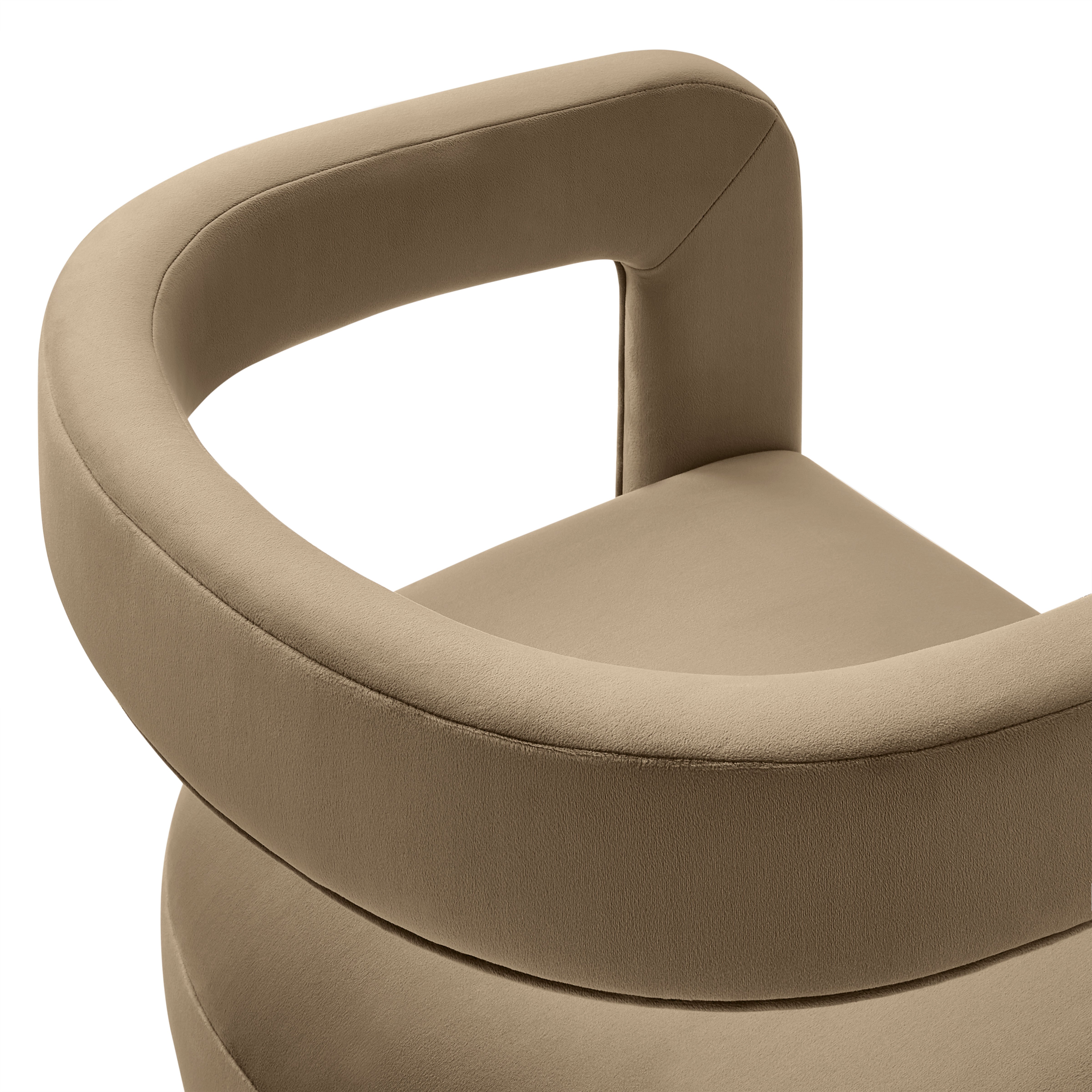 Winslow  Barrel Performance Velvet Dining Chair
