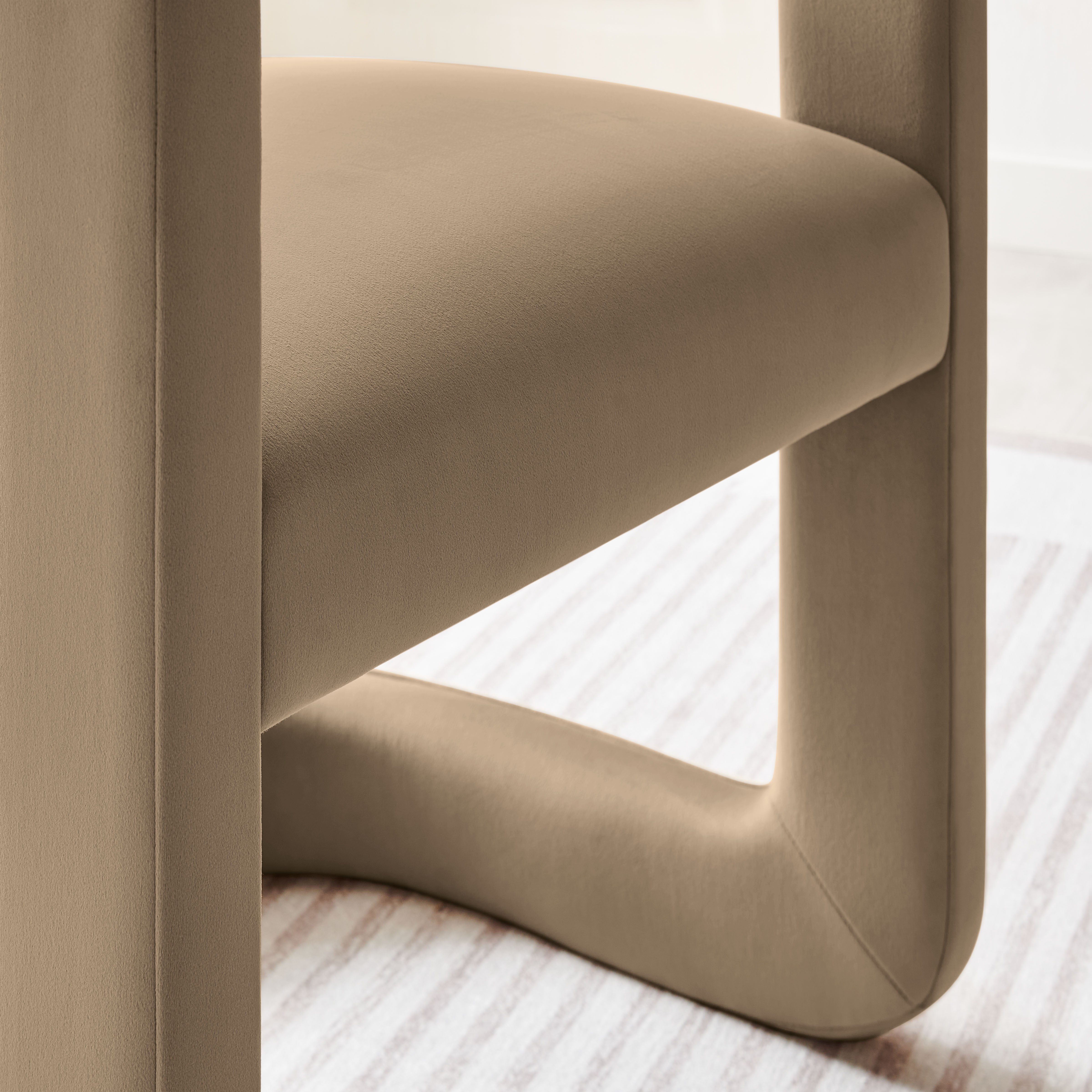 Winslow  Barrel Performance Velvet Dining Chair