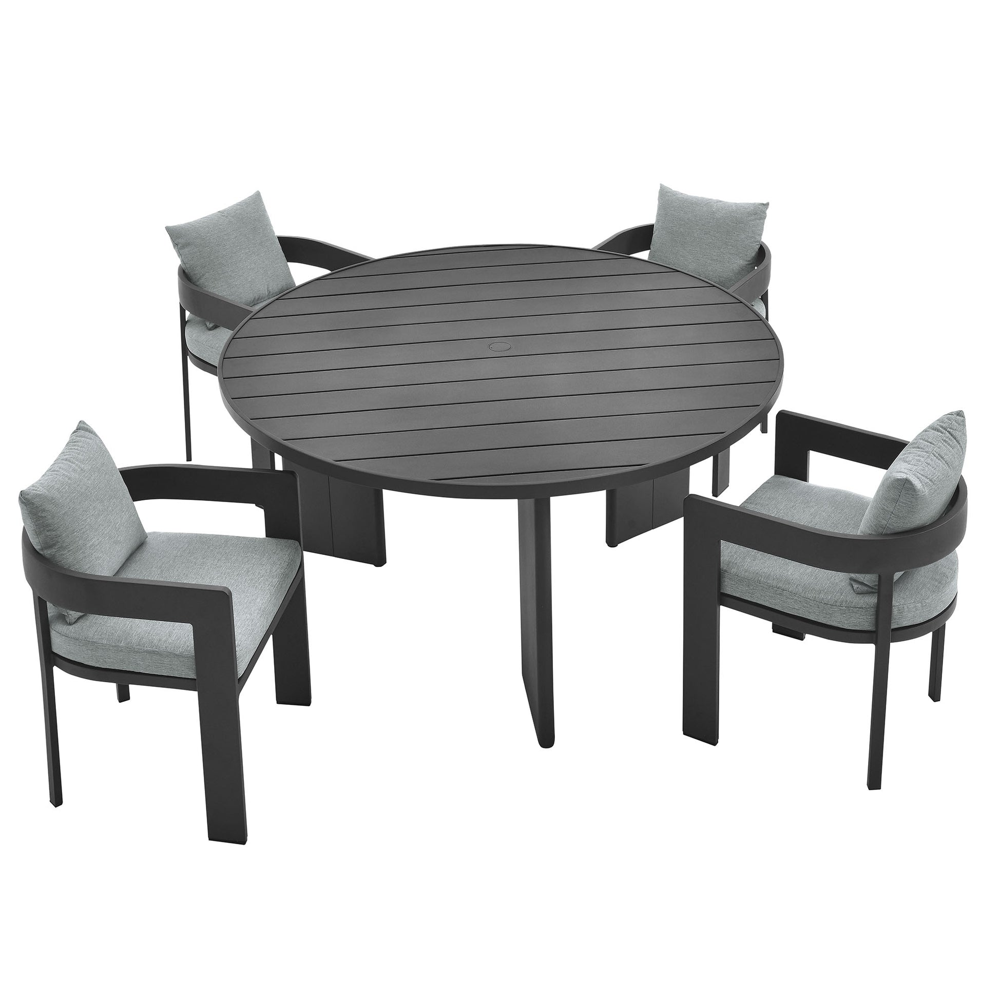 Tahoe 5-Piece Outdoor Patio Aluminum Dining Set