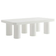 Cleo 54” Rectangular Coffee Table - White