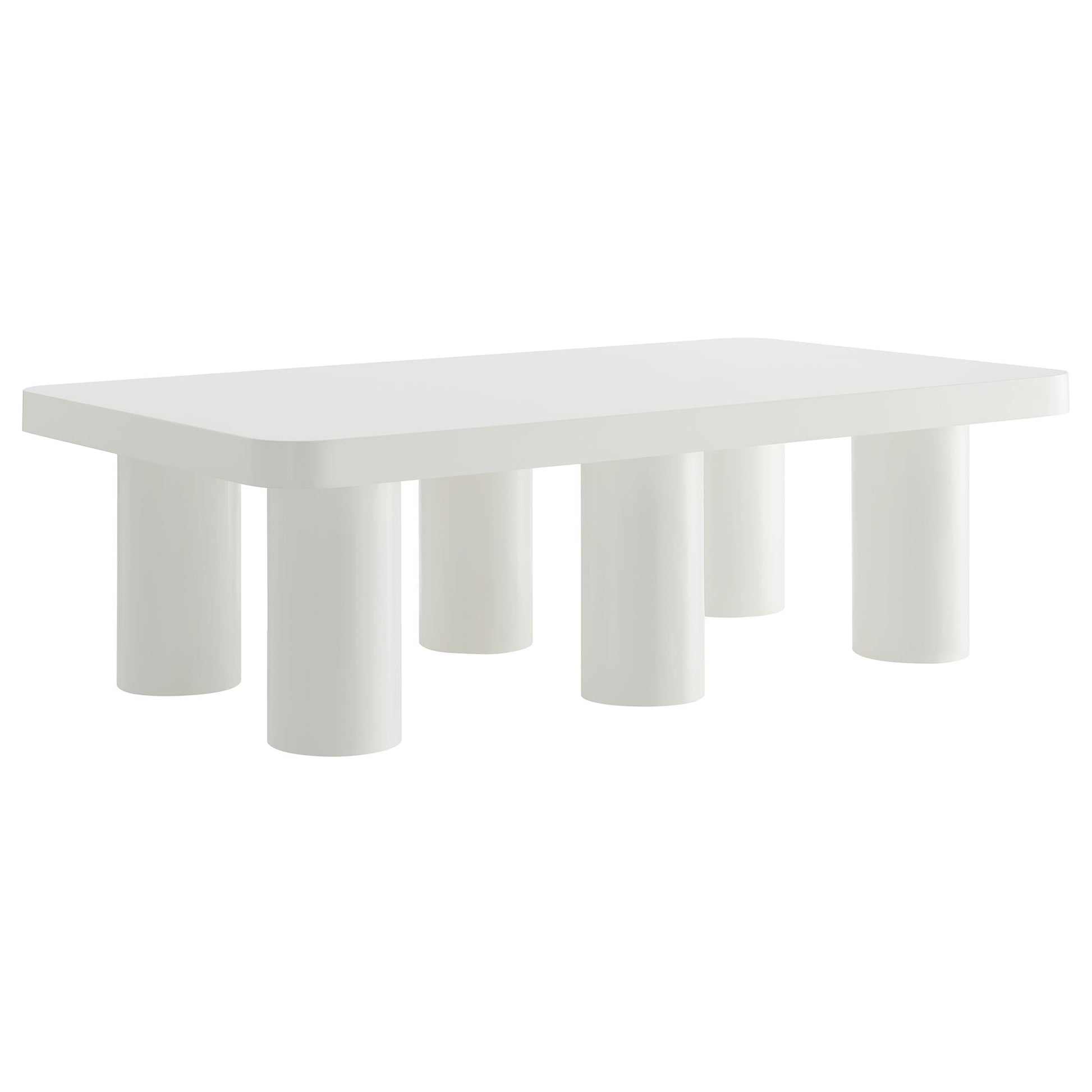 Cleo 54” Rectangular Coffee Table - White