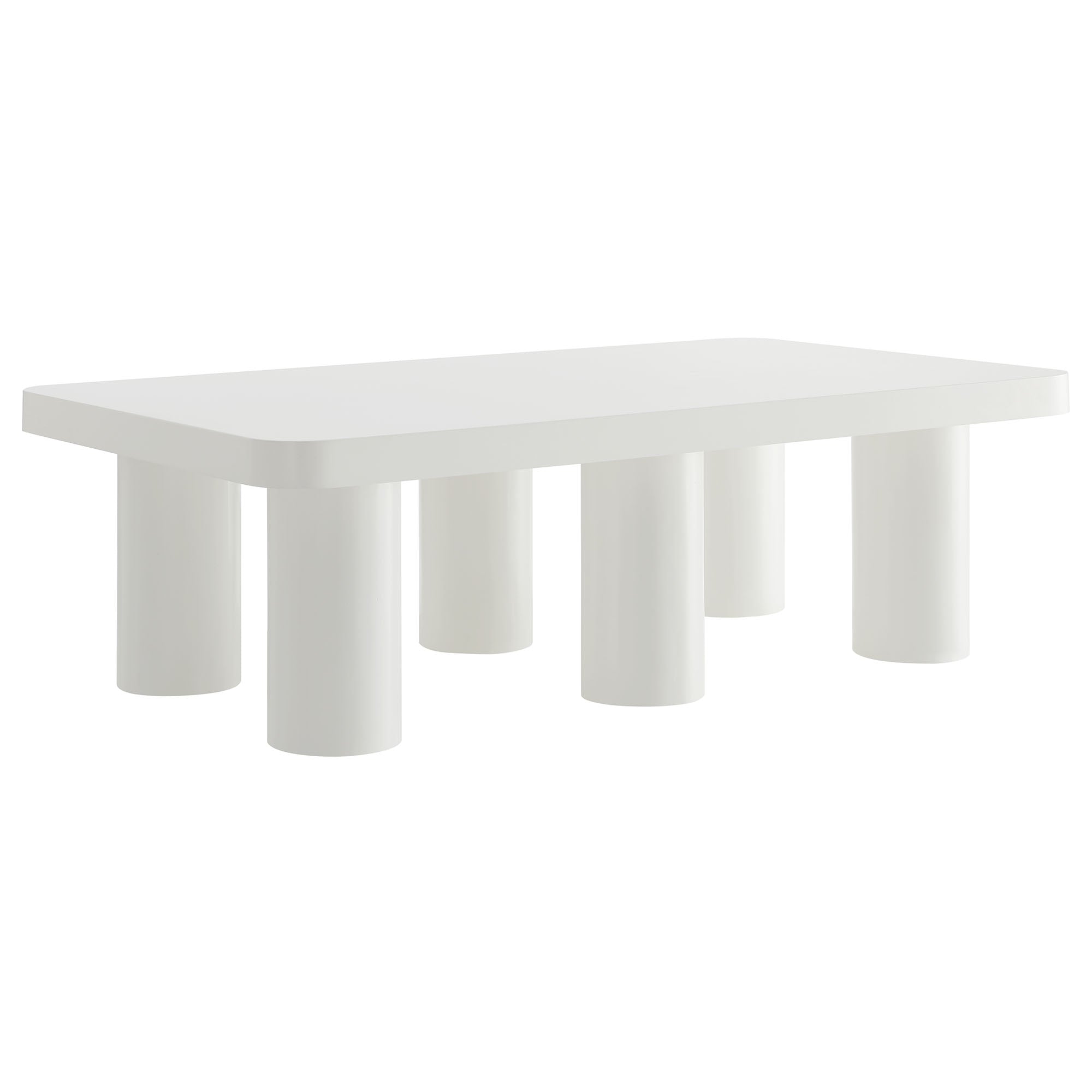 Cleo 54” Rectangular Coffee Table - White
