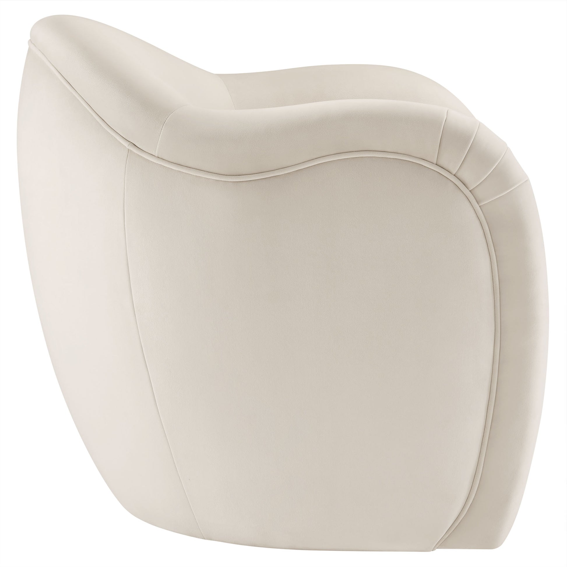 Compose Performance Velvet Accent Chair - Mulberry