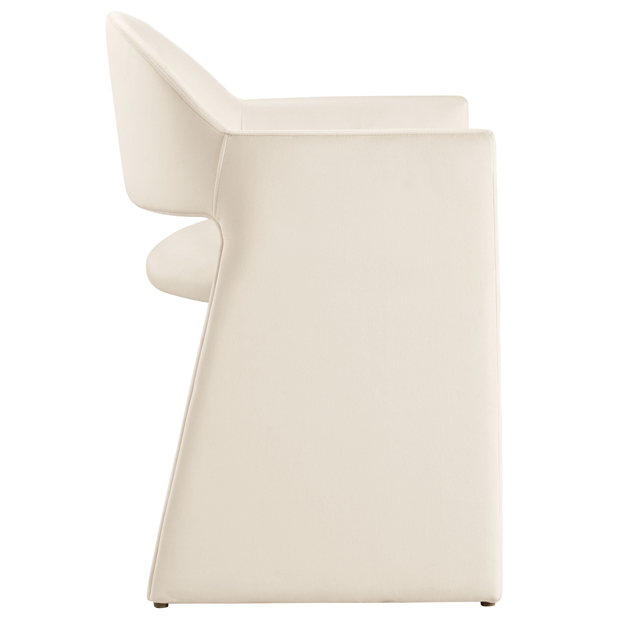 Talia Performance Velvet Dining Armchair - Mulberry